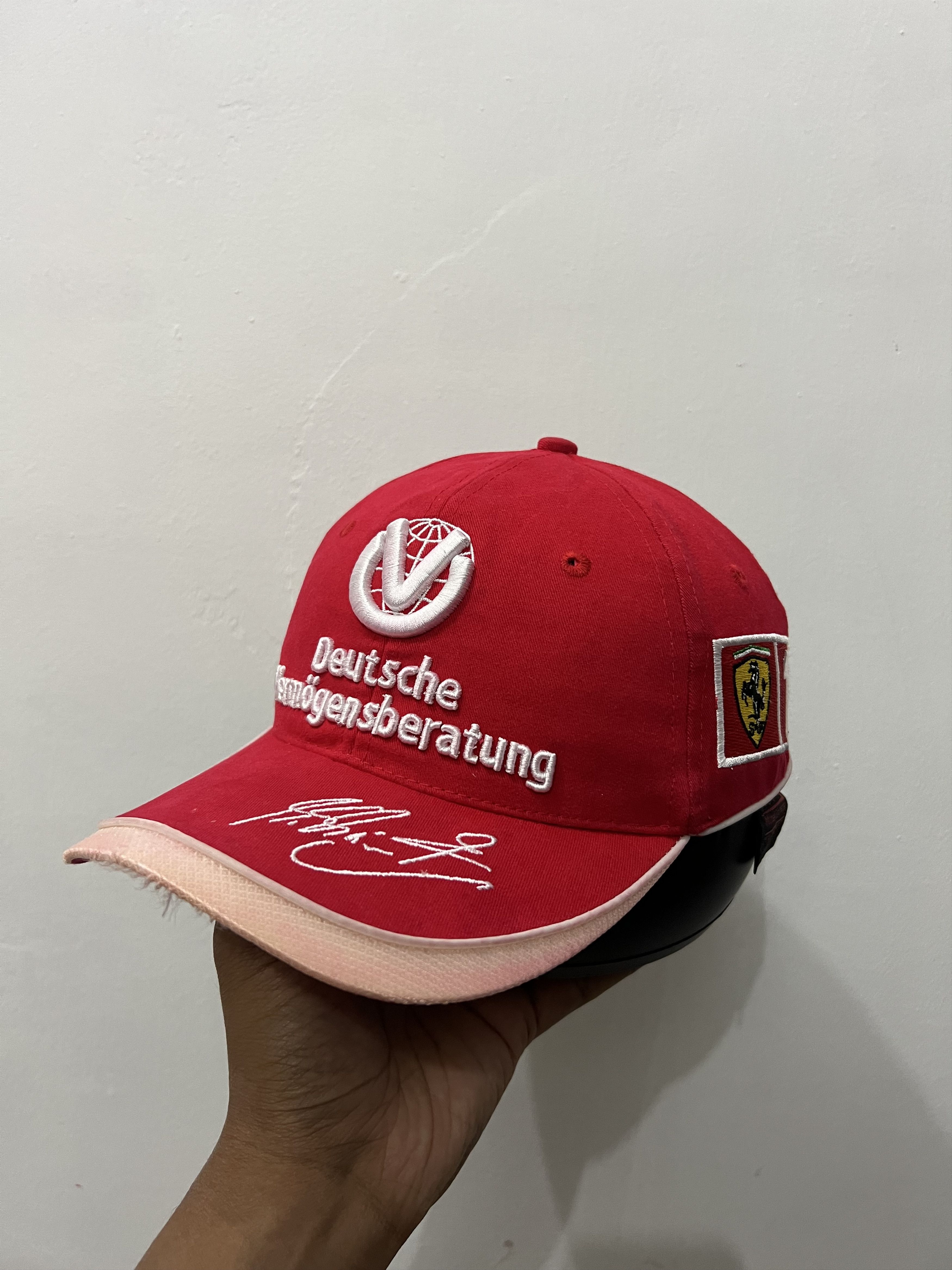 Ferrari Micheal Schumacher Deutsche Vintage Hat Size ONE SIZE - 2 Thumbnail