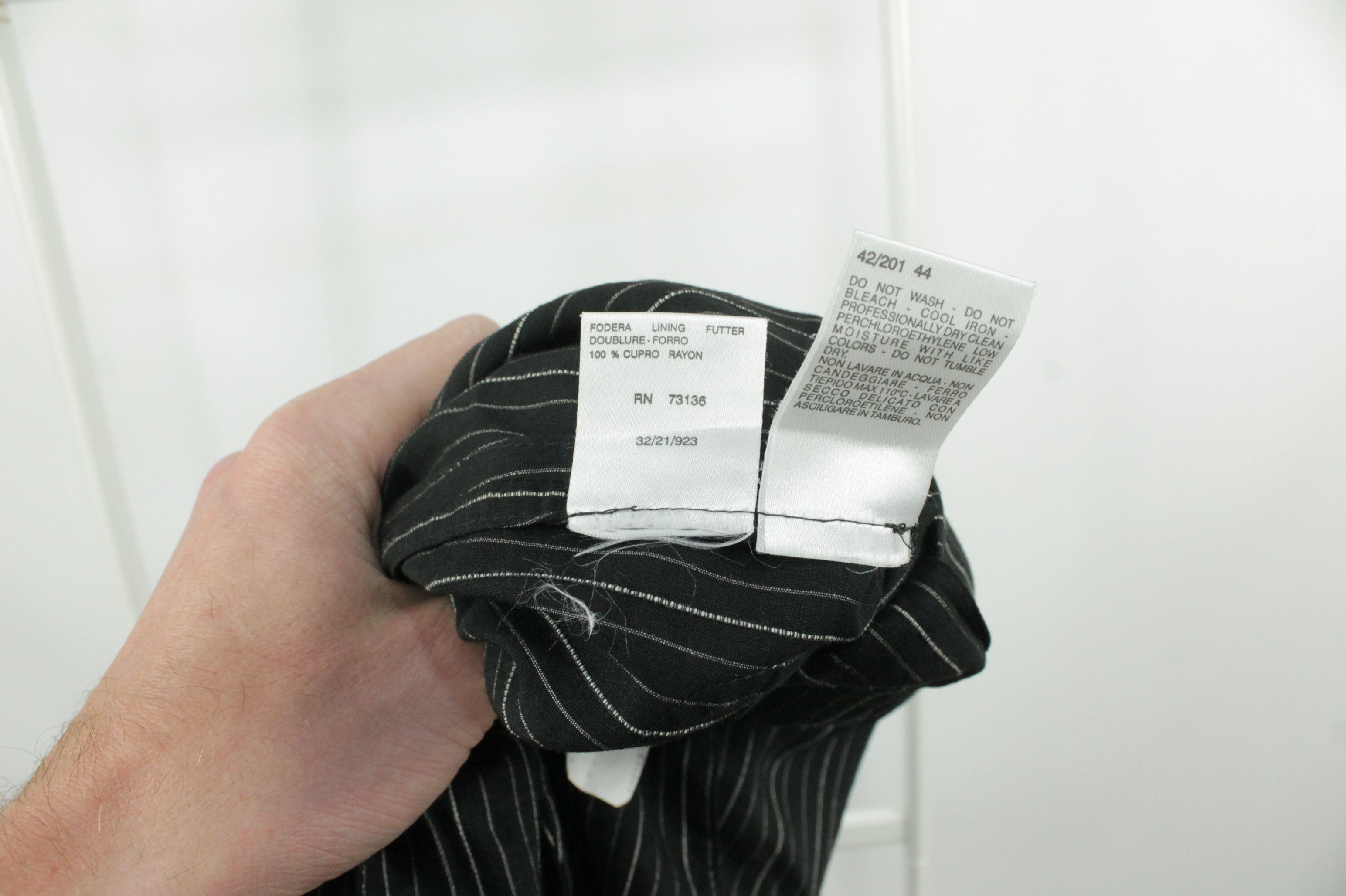 Max Mara Max Mara Black Striped Linen Blend Blazer Jacket Size L / US 10 / IT 46 - 7 Thumbnail