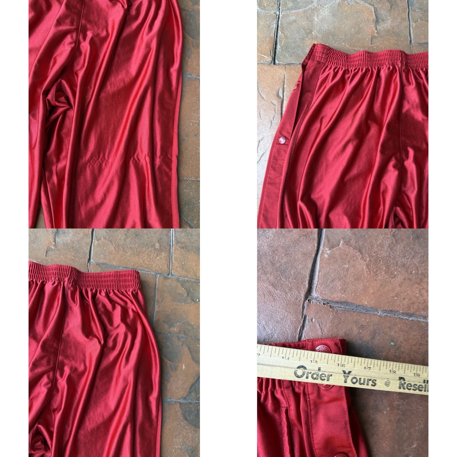 Nike Nike Tear Away Break Warmup Basketball Pants Men’s 2XL Red Sweatpants Shiny Size US 39 - 9 Thumbnail