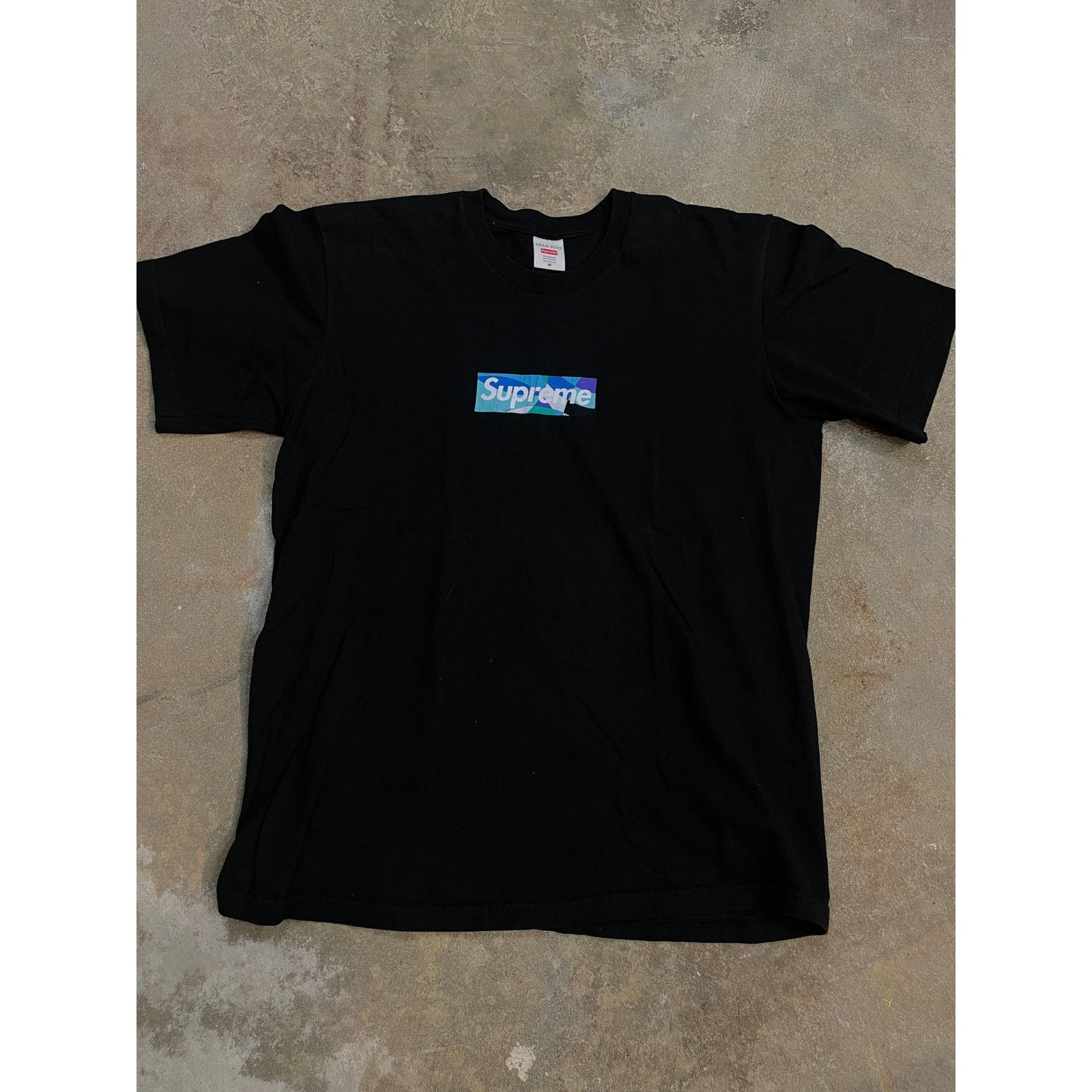 Supreme Supreme Emilio Pucci Bogo Tee Black Blue Used Medium Size US M / EU 48-50 / 2 - 1 Thumbnail