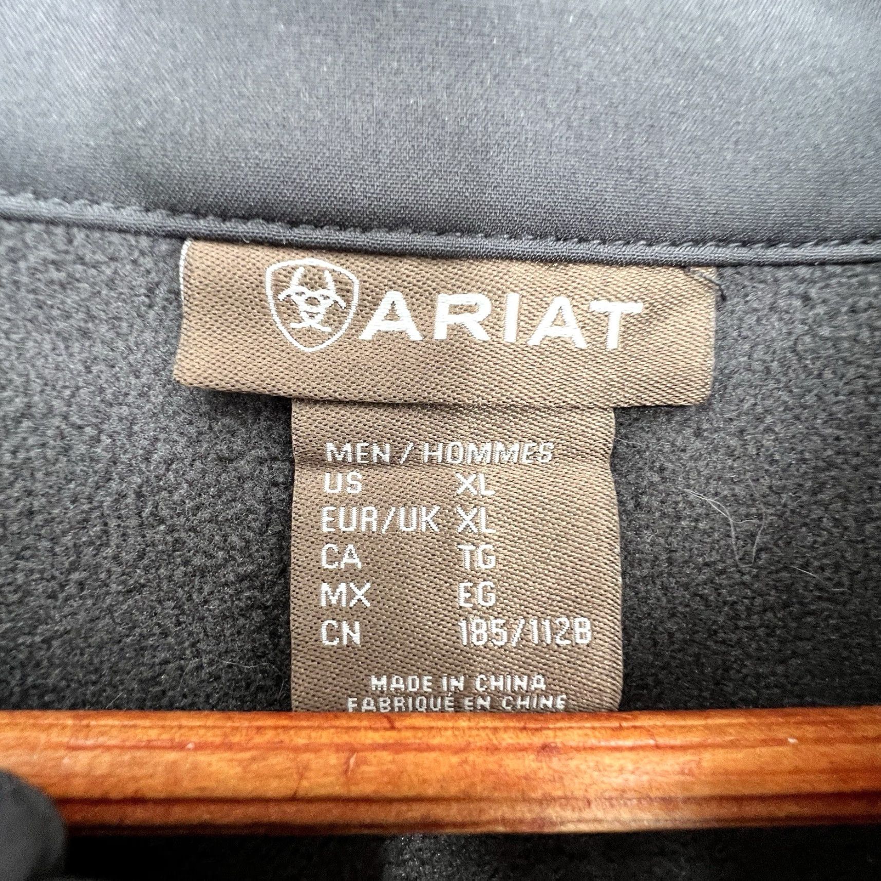 Ariat Ariat Jacket Softshell Men XL Stand-Up Collar Logo Gray Phantom Dark Grey Size US XL / EU 56 / 4 - 6 Thumbnail