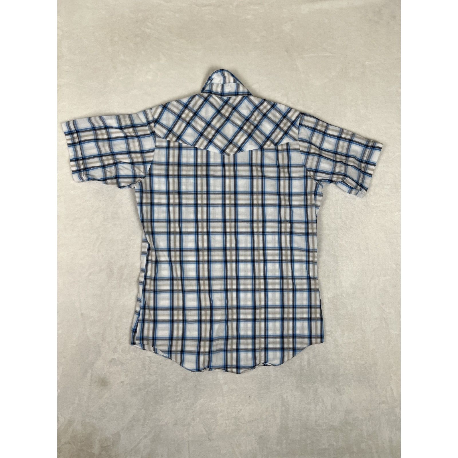 Other Ely Cattleman Pearl Snap Shirt Men's Medium Blue Plaid Weste Size US M / EU 48-50 / 2 - 5 Thumbnail