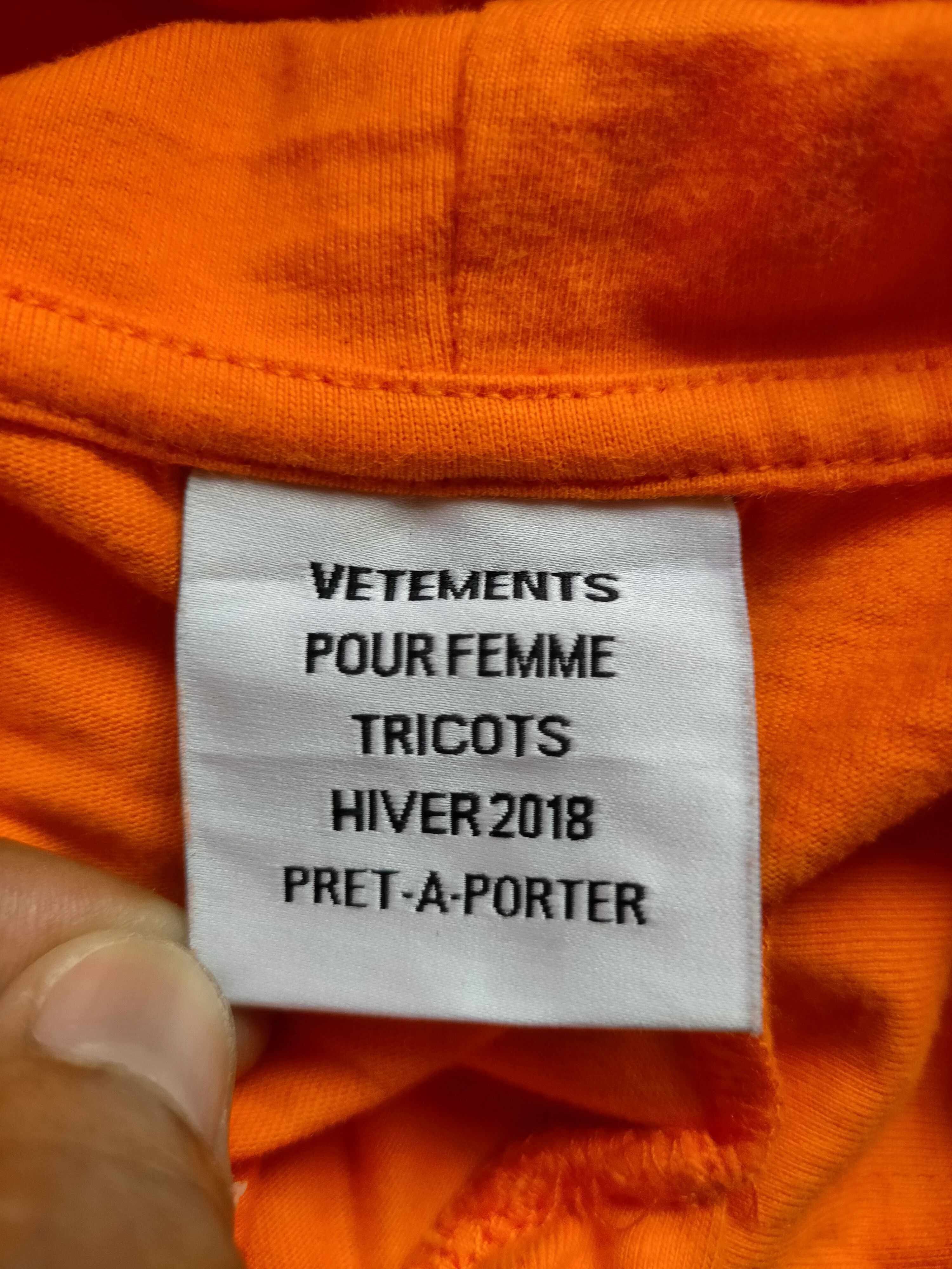 Vetements Vetements Pets Orange Hoodie Size US XS / EU 42 / 0 - 8 Thumbnail