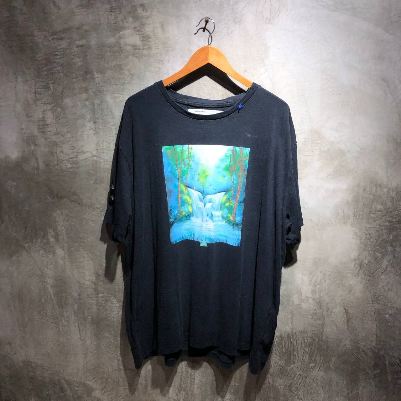 image of Off White Off-White Waterfalls Arrows Tee Fit 3Xl in Black, Men's (Size 2XL)