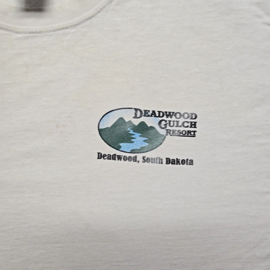 Gildan Vintage Deadwood Gulch Resort Tee South Dakota White XL Size US XL / EU 56 / 4 - 4 Thumbnail