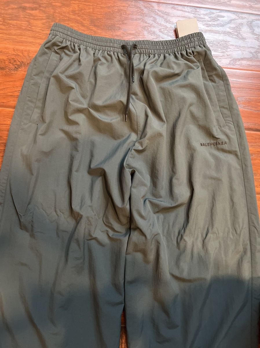 Balenciaga Balenciaga Forest Green Track Pants Size US 31 - 4 Thumbnail