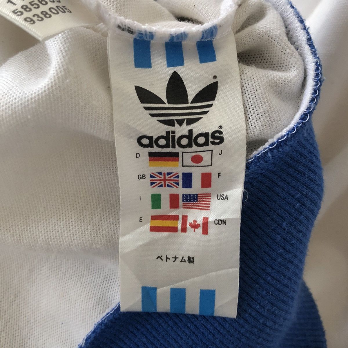 Adidas × Vintage Vintage Adidas Originals Greece tracksuit Jacket Hellas Size US L / EU 52-54 / 3 - 14 Thumbnail