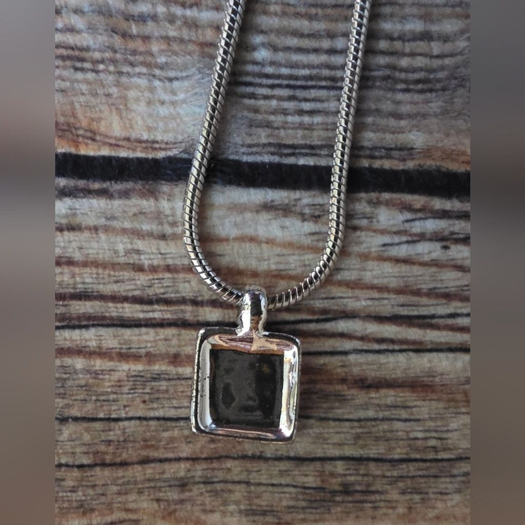 Other Vintage Pink and Silver Pendant Necklace With Earrings Set Size ONE SIZE - 3 Thumbnail