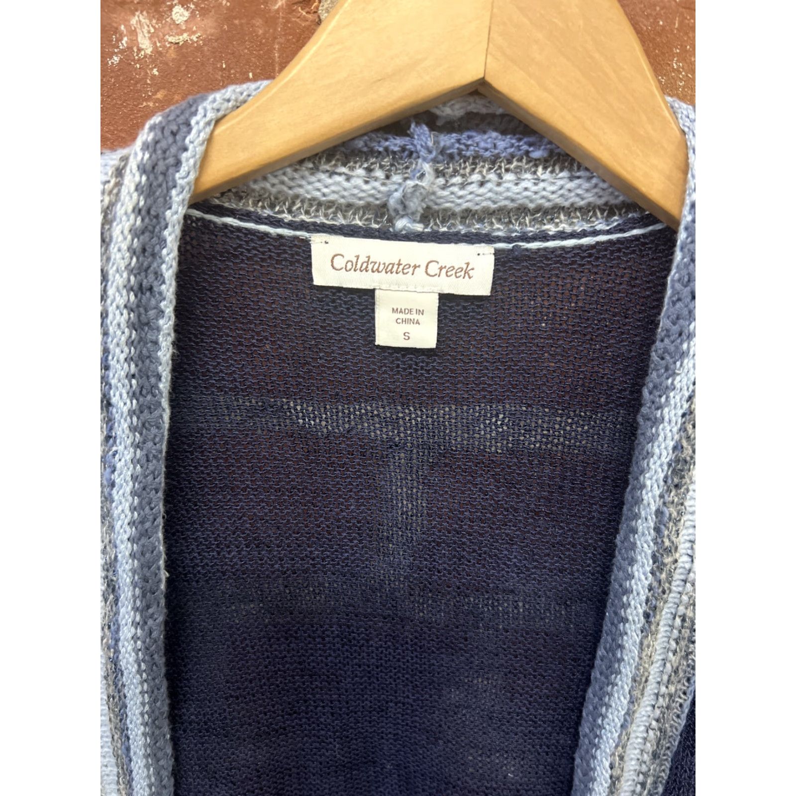 Coldwater Creek Coldwater Creek Cardigan Women Blue Knitted Cotton Sweater Size S Size S / US 4 / IT 40 - 2 Thumbnail