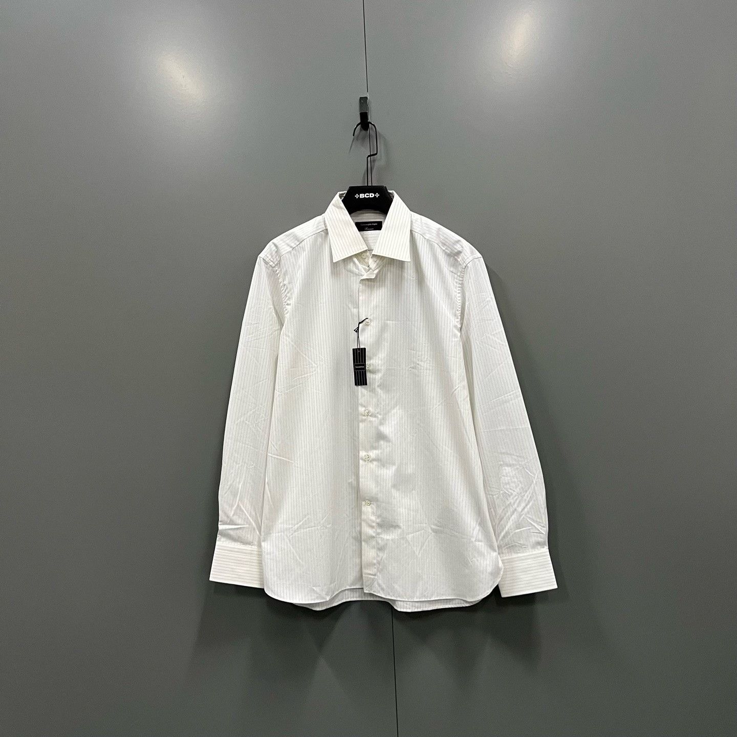 Ermenegildo Zegna Ermenegildo Zegna Striped White Shirt s Men Size US S / EU 44-46 / 1 - 1 Thumbnail