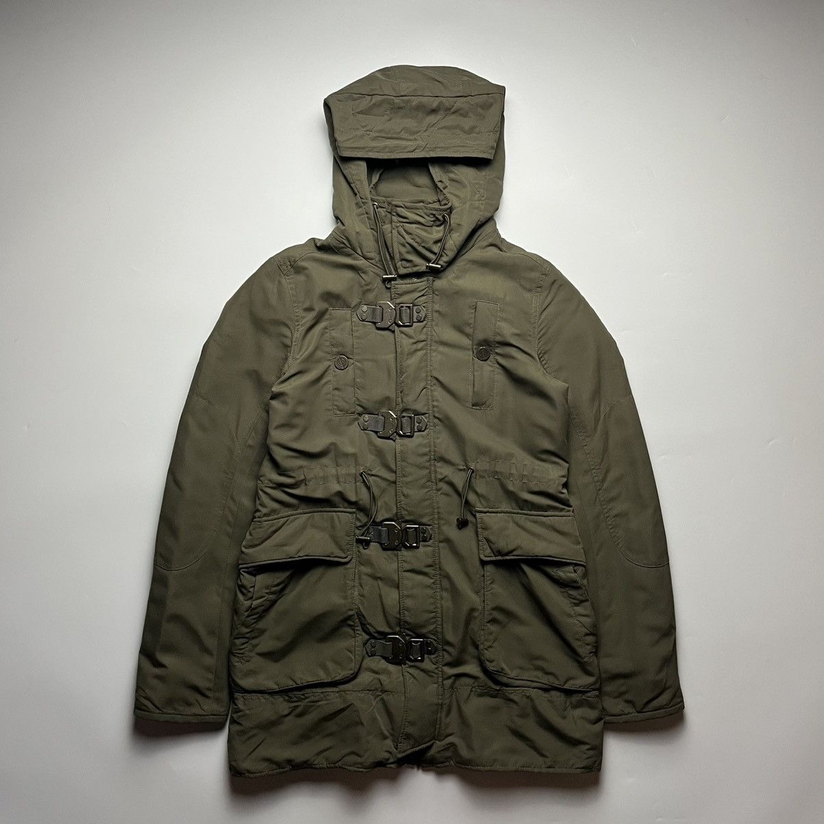 Japanese Brand SLY Japan Industrial Buckle N3B Military Parka Jacket Size US S / EU 44-46 / 1 - 1 Thumbnail