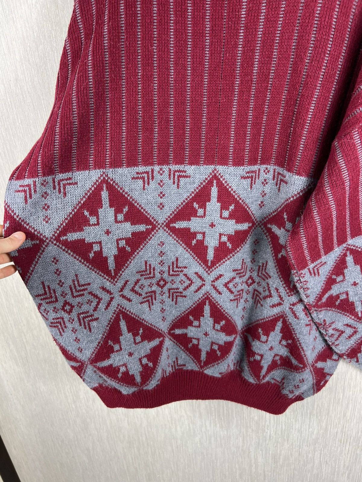 Levi's Vintage Levis Civvy Street snowflakes winter pattern sweater Size US XL / EU 56 / 4 - 17 Thumbnail