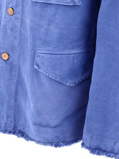 Marni o1w1db10125 Overdyed Overshirt Jacket in Blue Size US M / EU 48-50 / 2 - 4 Thumbnail