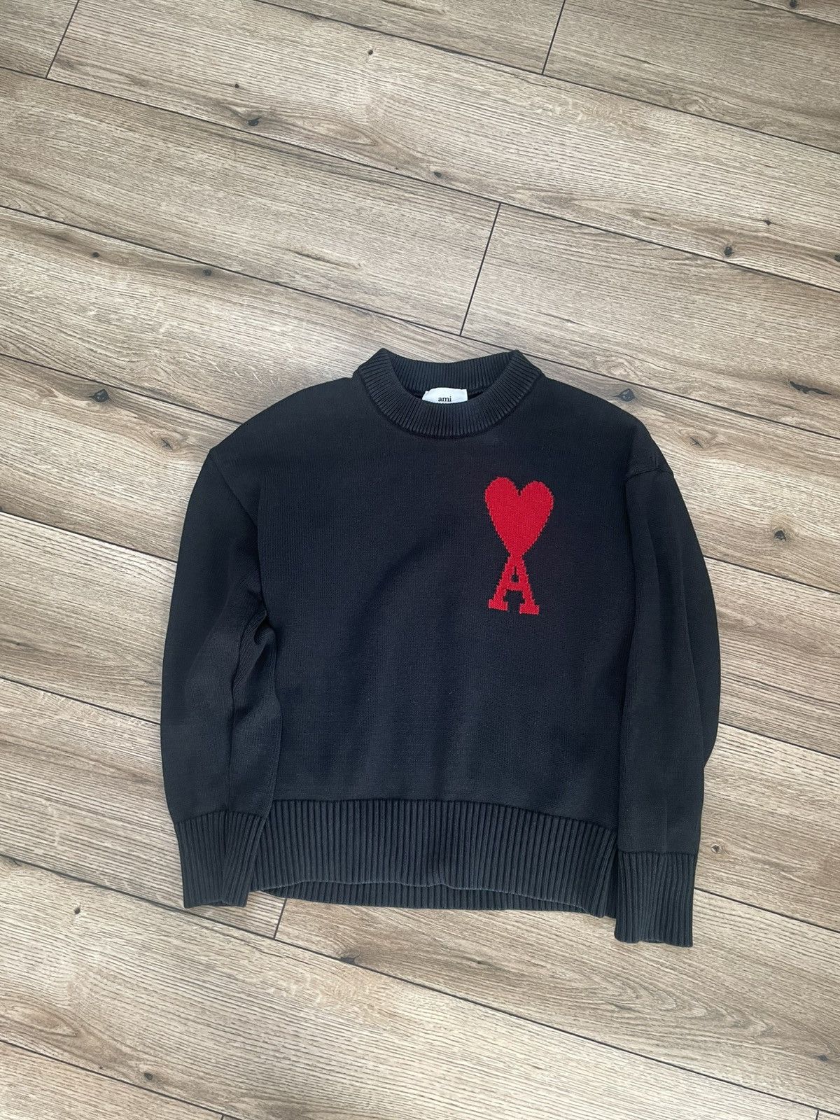 AMI AMI Paris black sweater Size US M / EU 48-50 / 2 - 2 Thumbnail