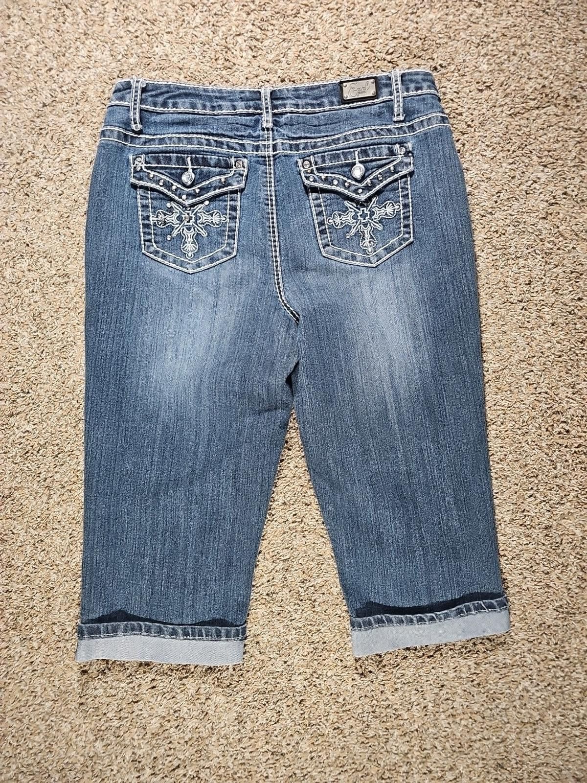 Earl Jeans Earl Jean Sz 12 Crop Capris Size 34" / US 12 / IT 48 - 6 Thumbnail