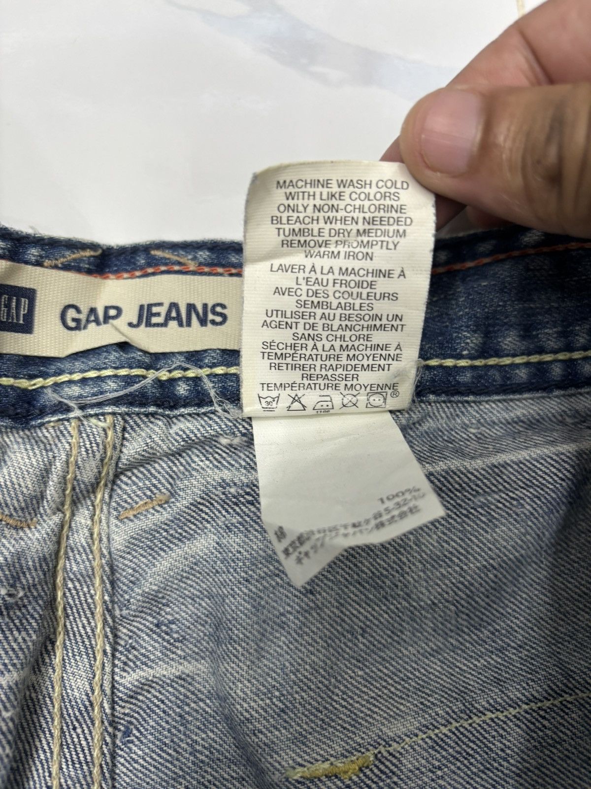 Gap ACNE STUDIOS Inspire Gap Jeans Baggy Flare Distressed Denim Size US 30 / EU 46 - 13 Thumbnail