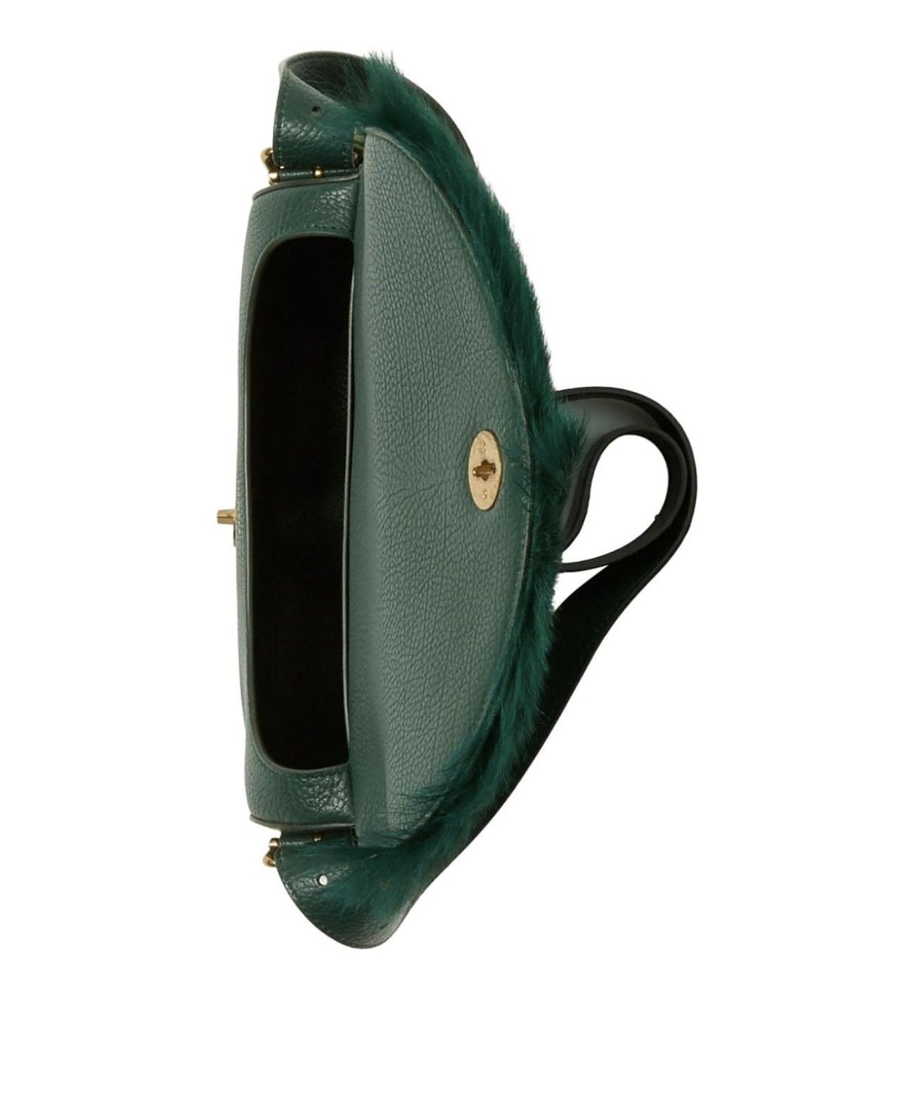 Burberry Green Burberry Adjustable Fur Bag Size ONE SIZE - 2 Thumbnail