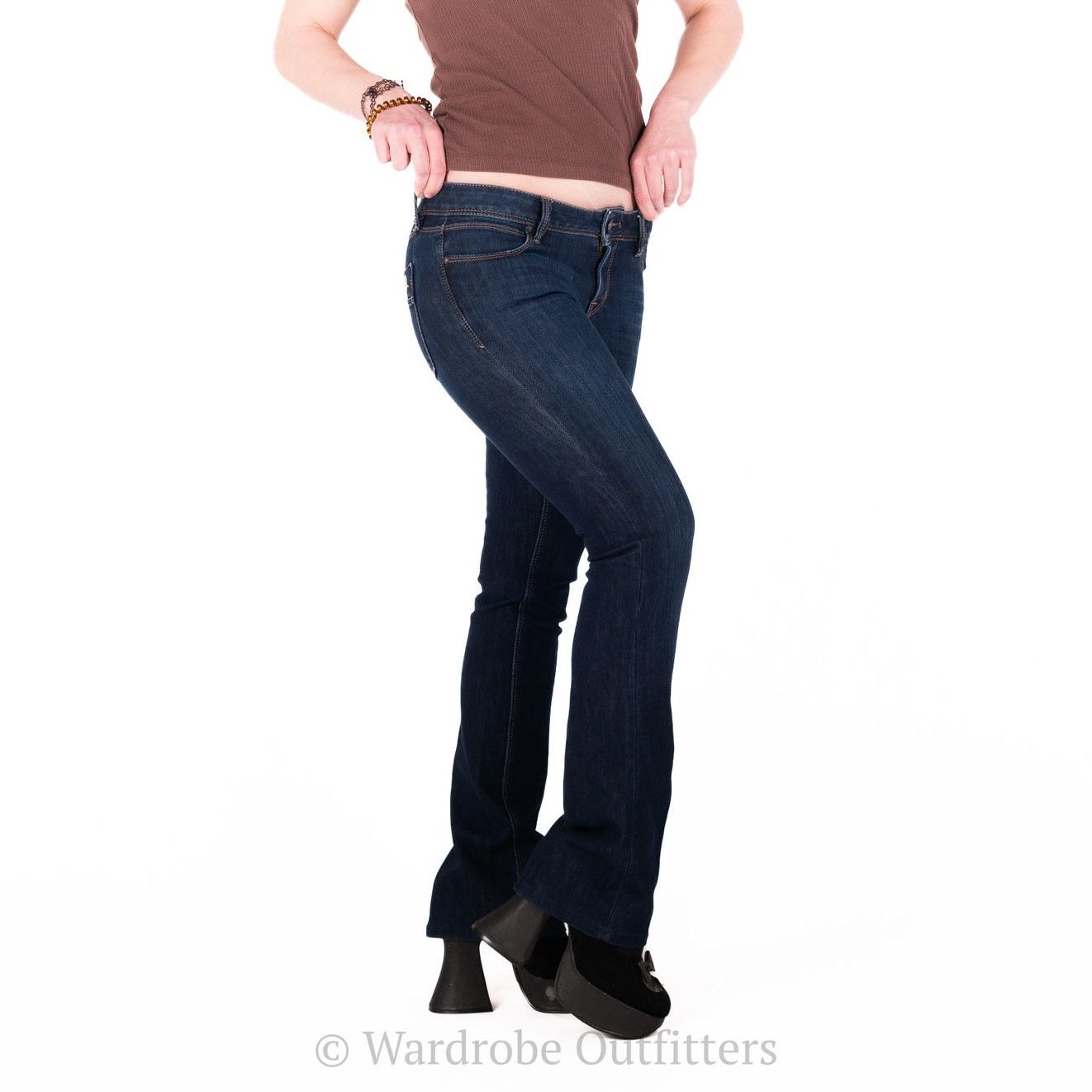 DL1961 DL1961 Cindy Sonic Slim Boot Indigo Low Rise Blue Jeans Size 26" / US 2 / IT 38 - 3 Thumbnail