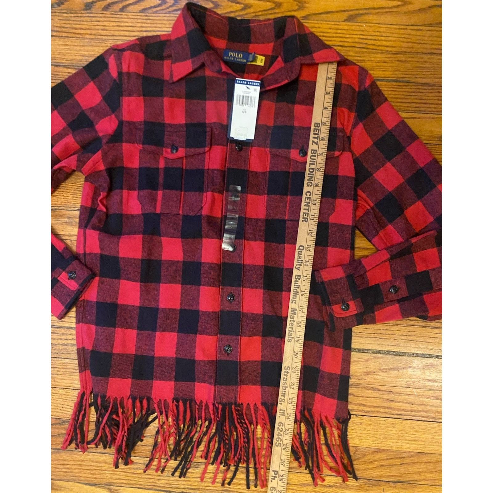 Polo Ralph Lauren NWT Polo Ralph Lauren Shirt Jacket Fringe Women’s S $199 Size S / US 4 / IT 40 - 7 Thumbnail