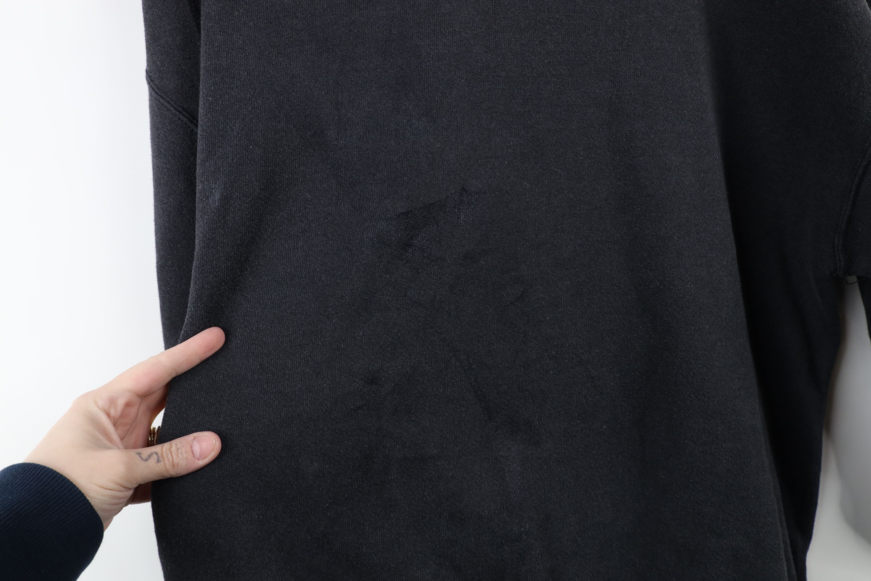 Vintage Vintage 90s Streetwear Blank Crewneck Sweatshirt Black Size US L / EU 52-54 / 3 - 12 Thumbnail