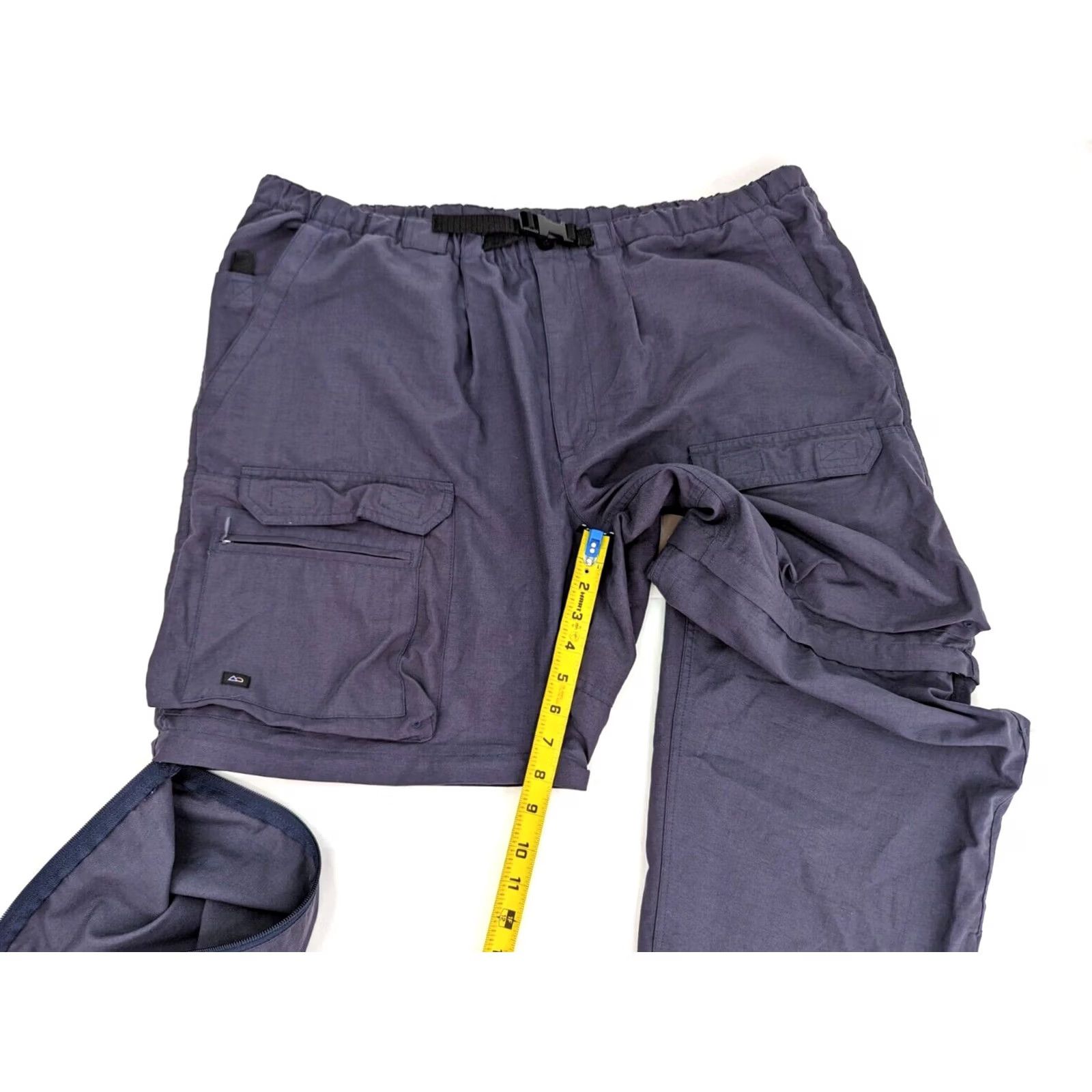 Vintage VTG Outersport Cargo Pants / Shorts 2XL Blue Men 40x31 5-Pocket Convertible Wide-Leg 90s Style Cargo (Adult) Mens Size US 39 - 7 Thumbnail