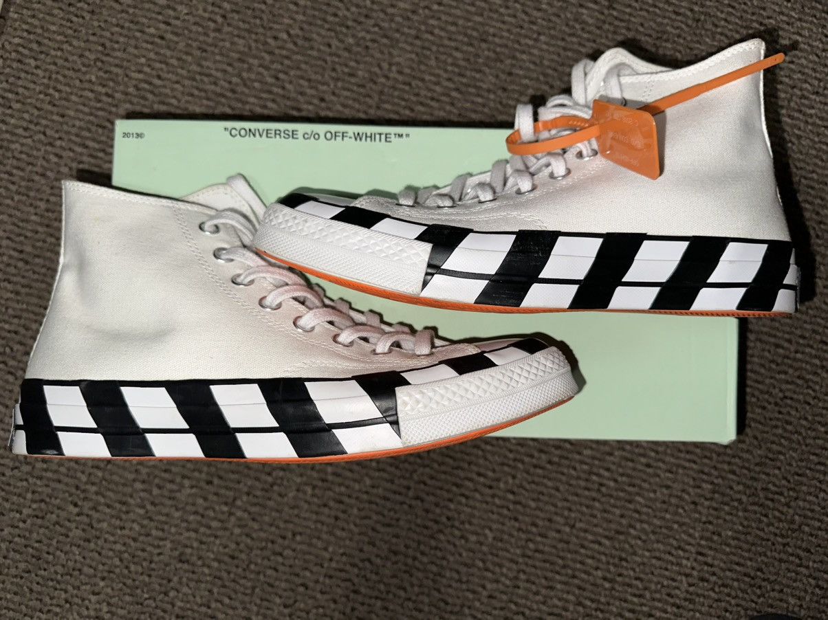 Converse × Nike × Off-White Converse Chuck Taylor All Star 70 Hi Size US 7.5 / EU 40-41 - 5 Thumbnail