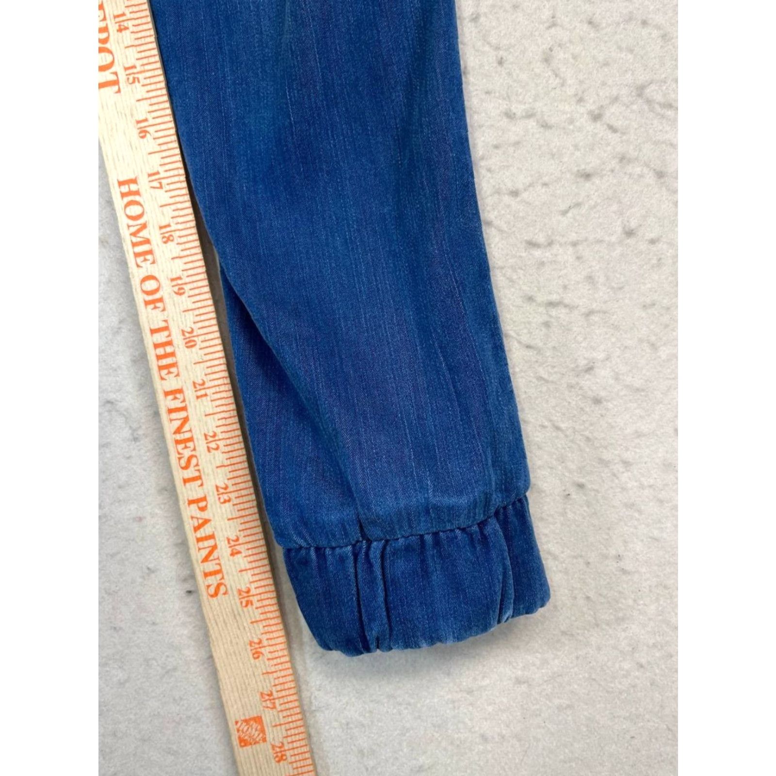 Bella Dahl Bella Dahl Women's Pants Denim Pocket Jogger Pocket Drawstring Tapered Inseam 26 in Blue 90s Bohemian Rock Casual travel Size ONE SIZE - 4 Thumbnail