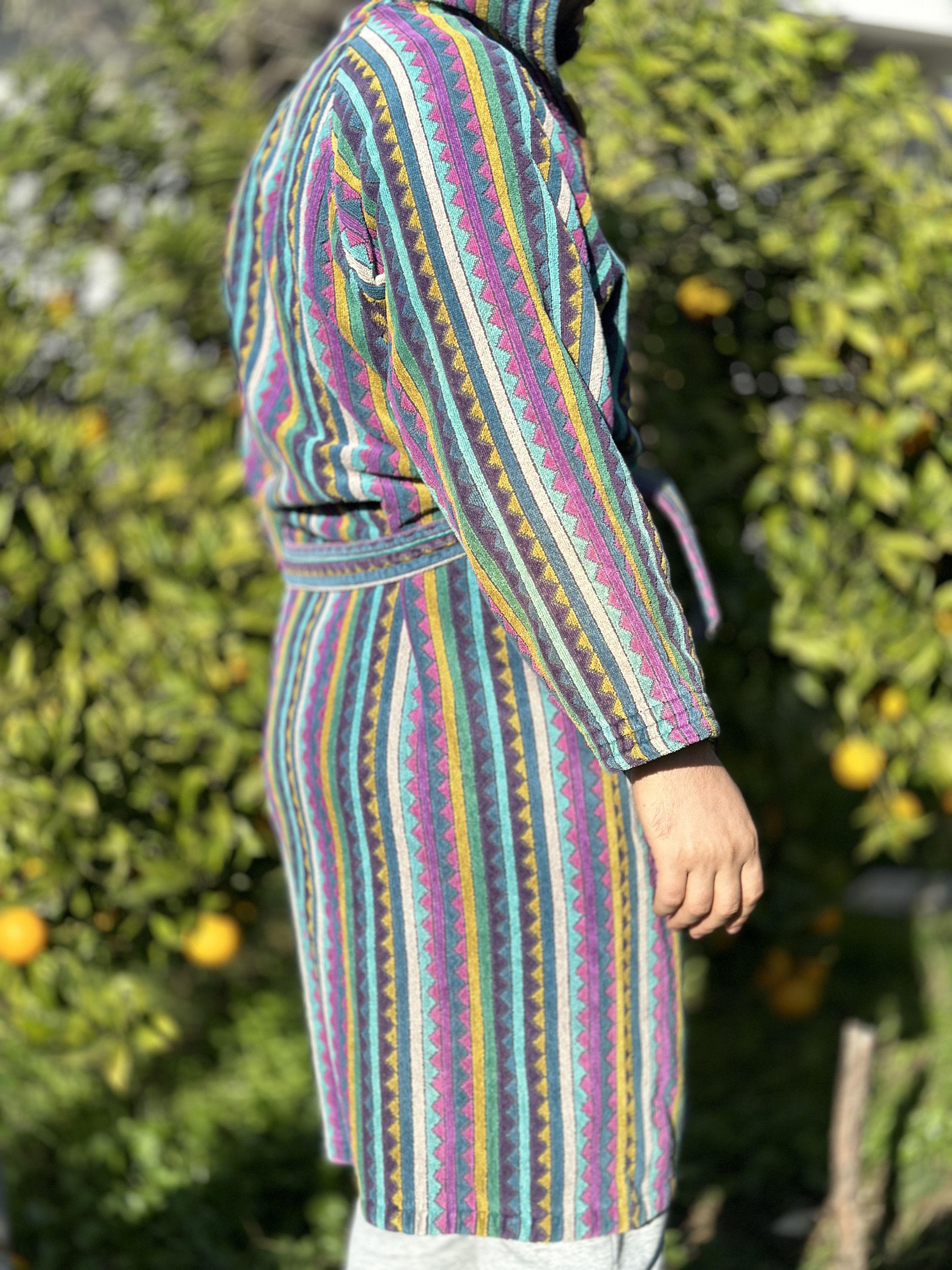 Missoni Missoni Hooded Belted Knit Robe Unisex Bathrobe Size S Size ONE SIZE - 11 Thumbnail