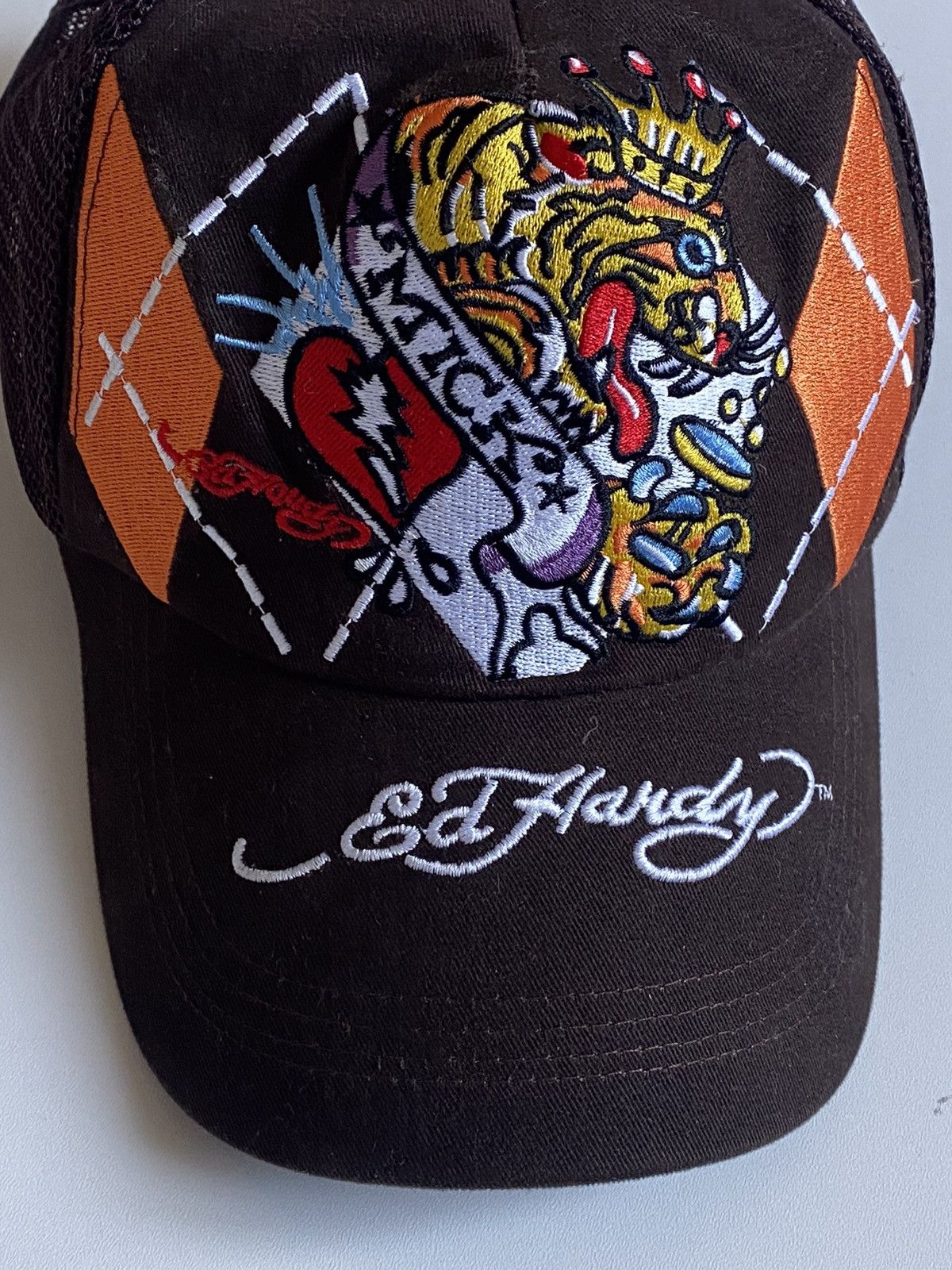 Ed Hardy Y2k Ed Hardy Japanese Streetwear Fashion Trucker Cap Size ONE SIZE - 3 Thumbnail