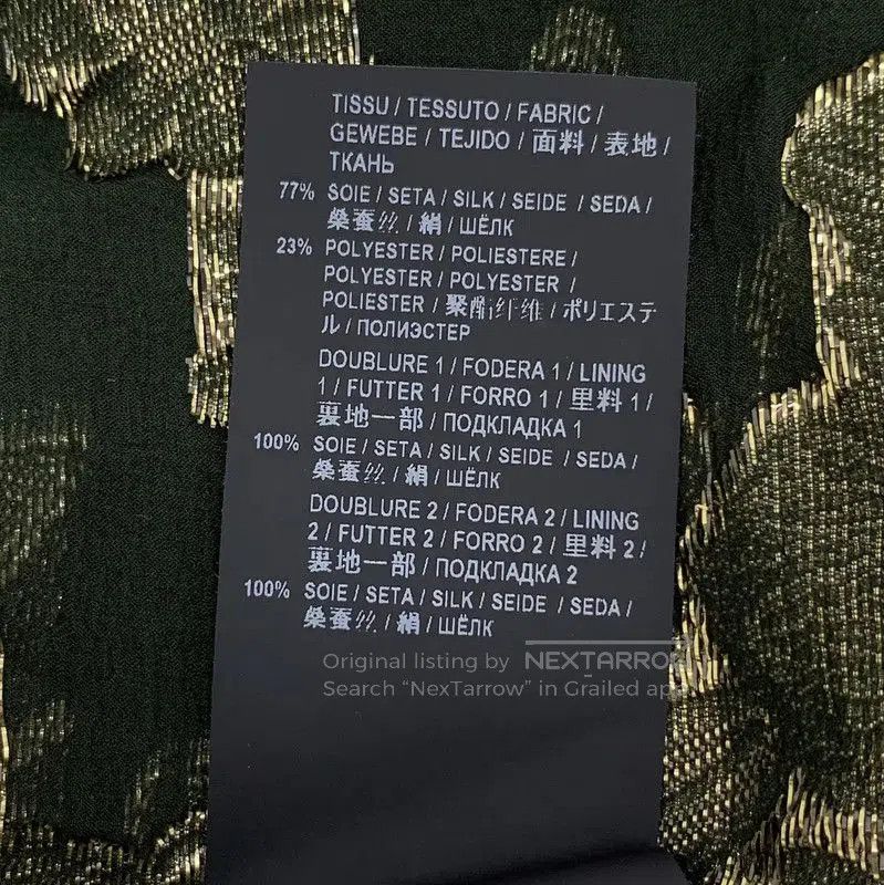 Saint Laurent Paris YSL Dark Green Silk Women's Dress . Size XS / US 0-2 / IT 36-38 - 8 Thumbnail