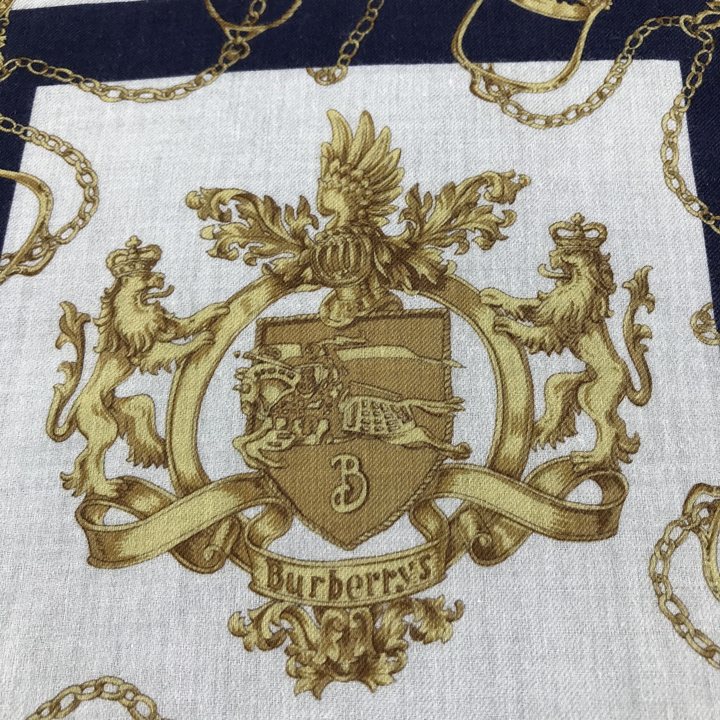 Burberry Burberrys Luxury Handkerchief Neckerchief Bandana H553 Size ONE SIZE - 6 Thumbnail