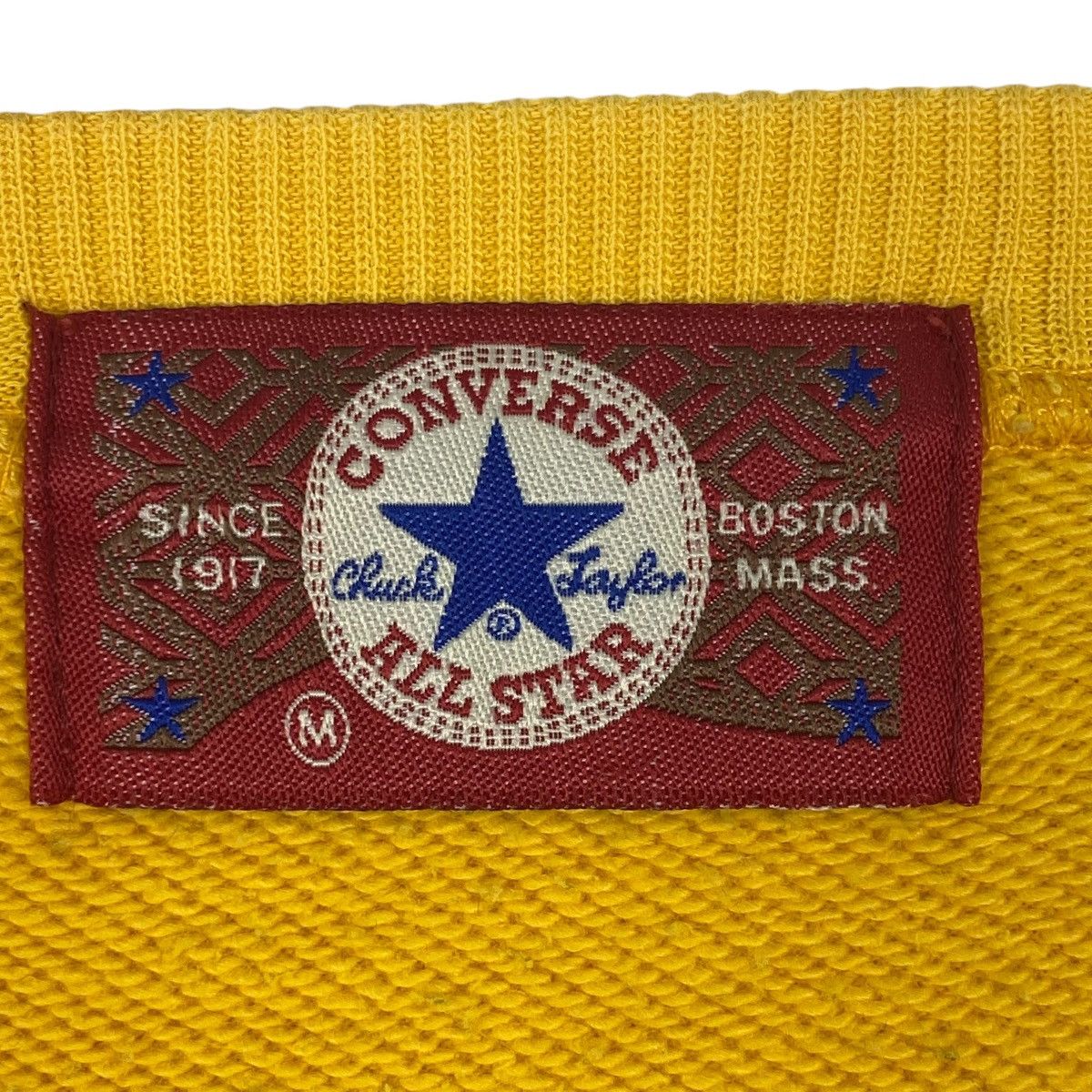 Vintage Vintage Converse All Star Big Printed Crewneck Yellow Size US M / EU 48-50 / 2 - 6 Thumbnail