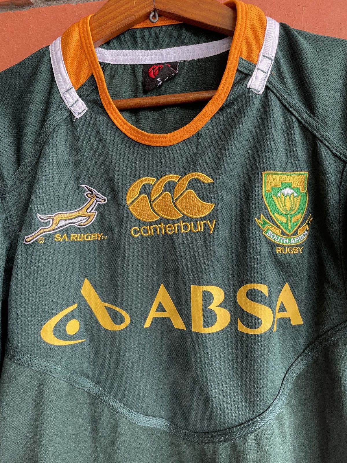 Canterbury of New Zealand Vintage South Africa Canterbury 2011/12 Home Jersey Rugby Size US XL / EU 56 / 4 - 5 Thumbnail