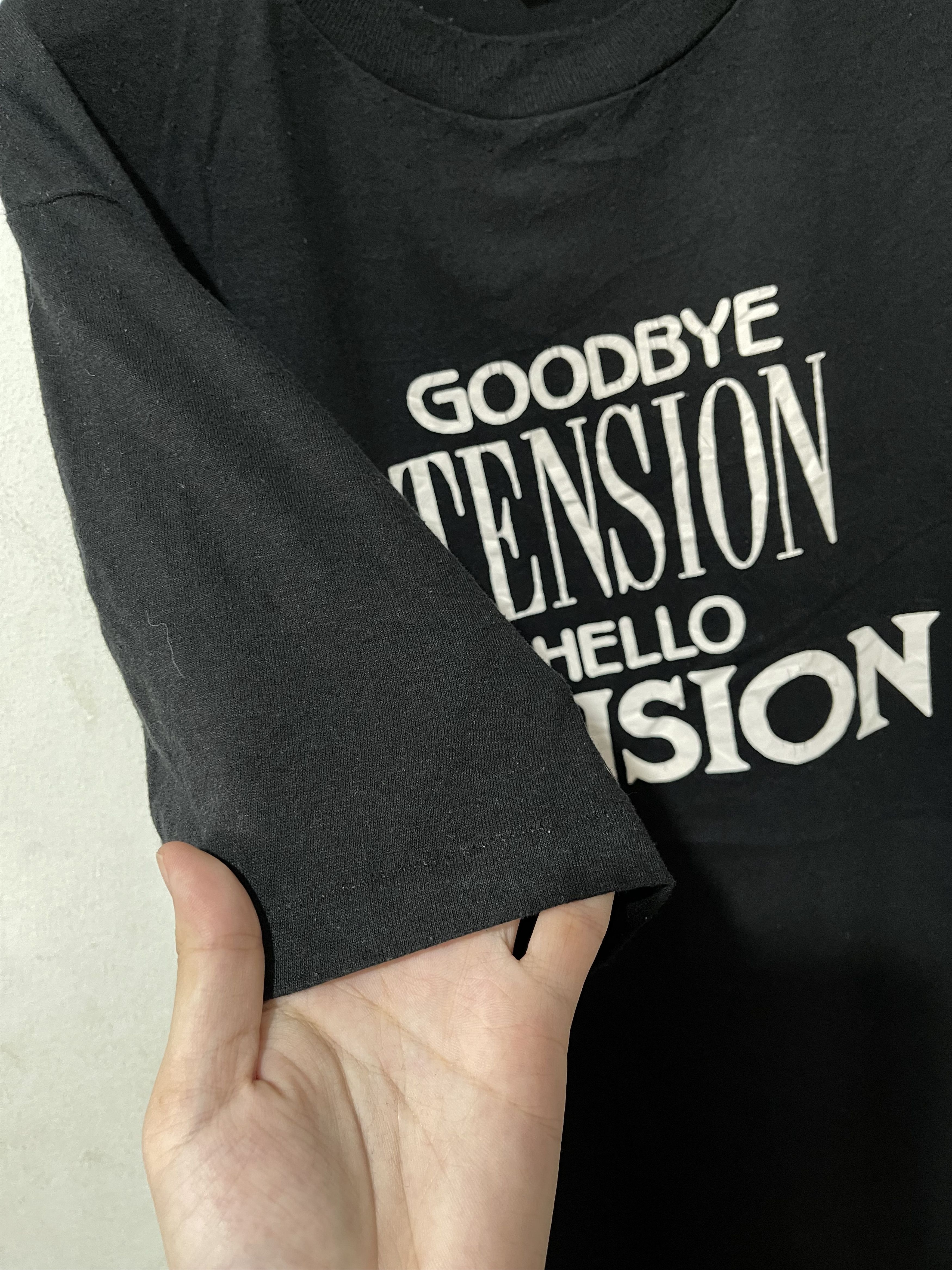 Sci-Fi Fantasy × Vintage Vintage "Goodbye Tension Hello Pension" Tee Size US XL / EU 56 / 4 - 4 Thumbnail