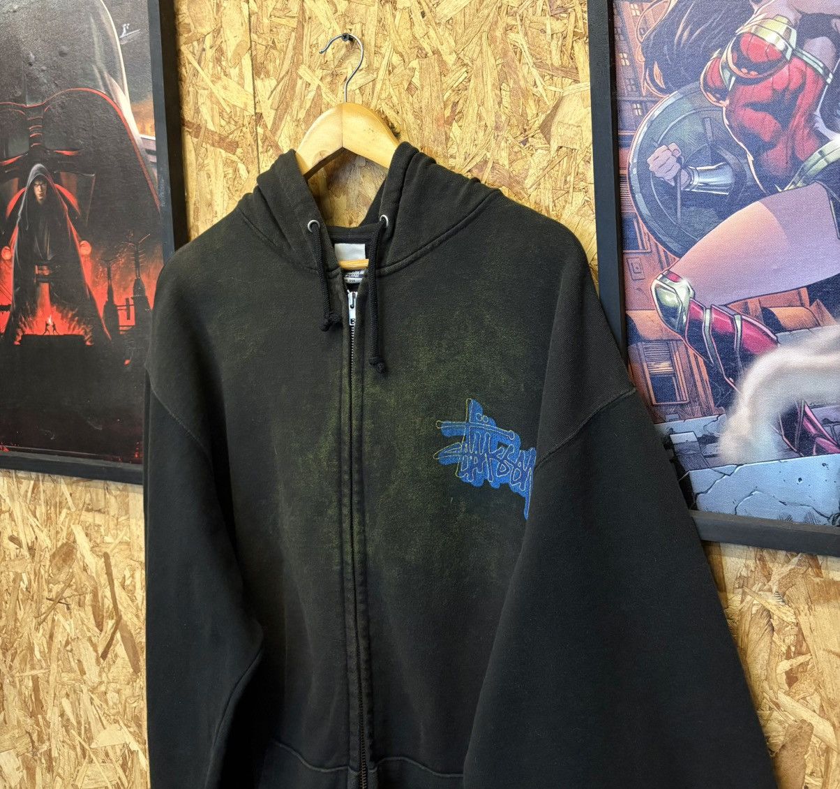 Stussy Vintage Stussy Zipper Hoodie 🔥 Size US XL / EU 56 / 4 - 4 Thumbnail