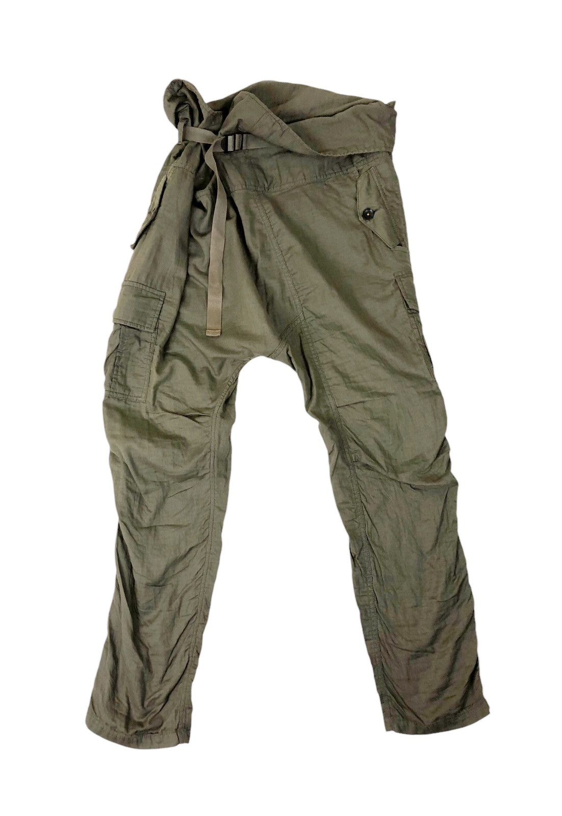 Japanese Brand Japan Brand JPEGG Wrap Ups Waist Crop Cargo Pants Size US 35 - 1 Thumbnail