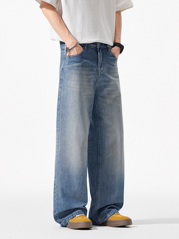 Japanese Brand Retro washed Cleanfit American men's casual jeans Size US 32 / EU 48 - 3 Thumbnail