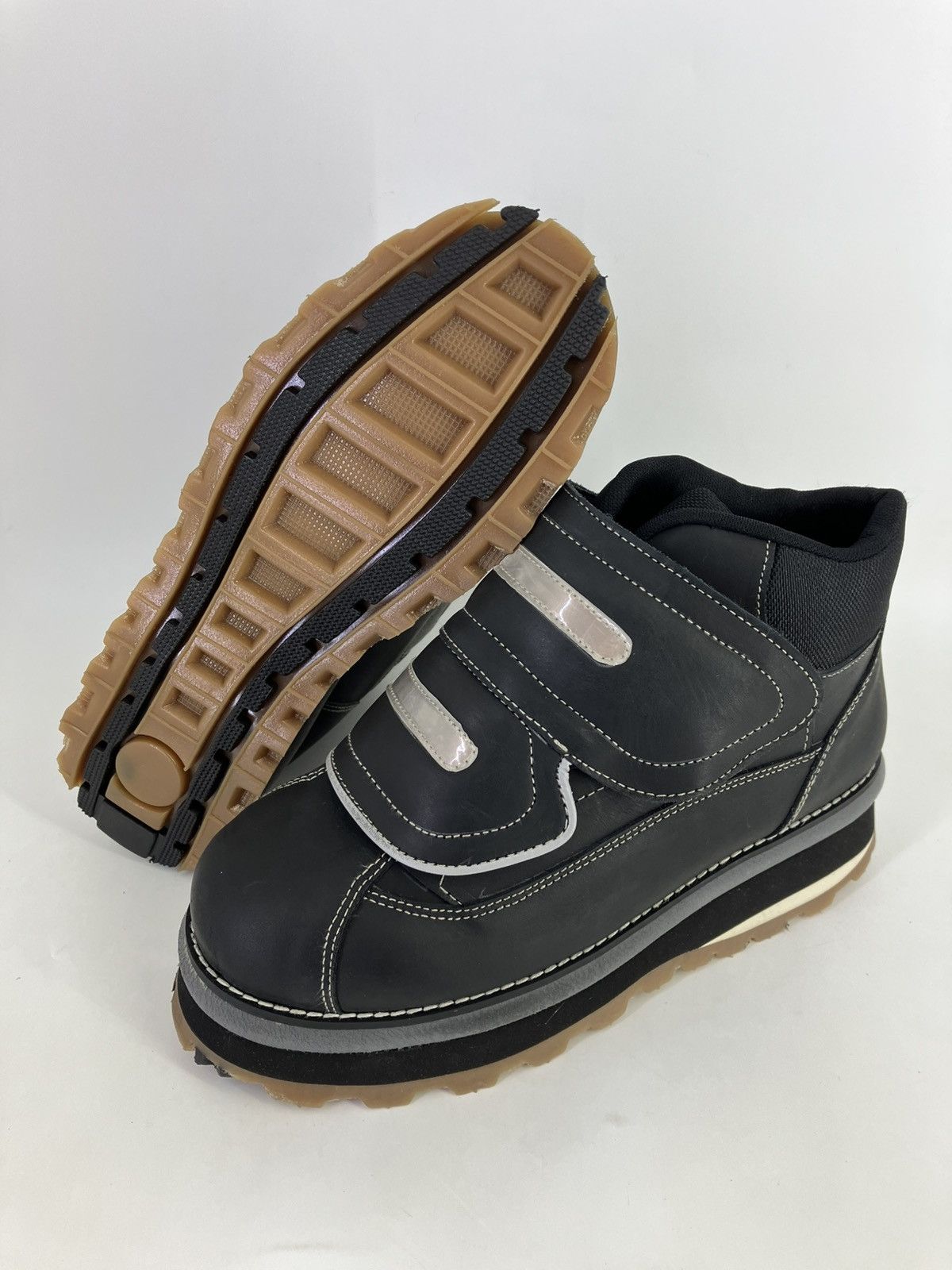 Vintage D’Estaka genuine leather chunky platform men ankle boots Size US 9 / EU 42 - 3 Thumbnail