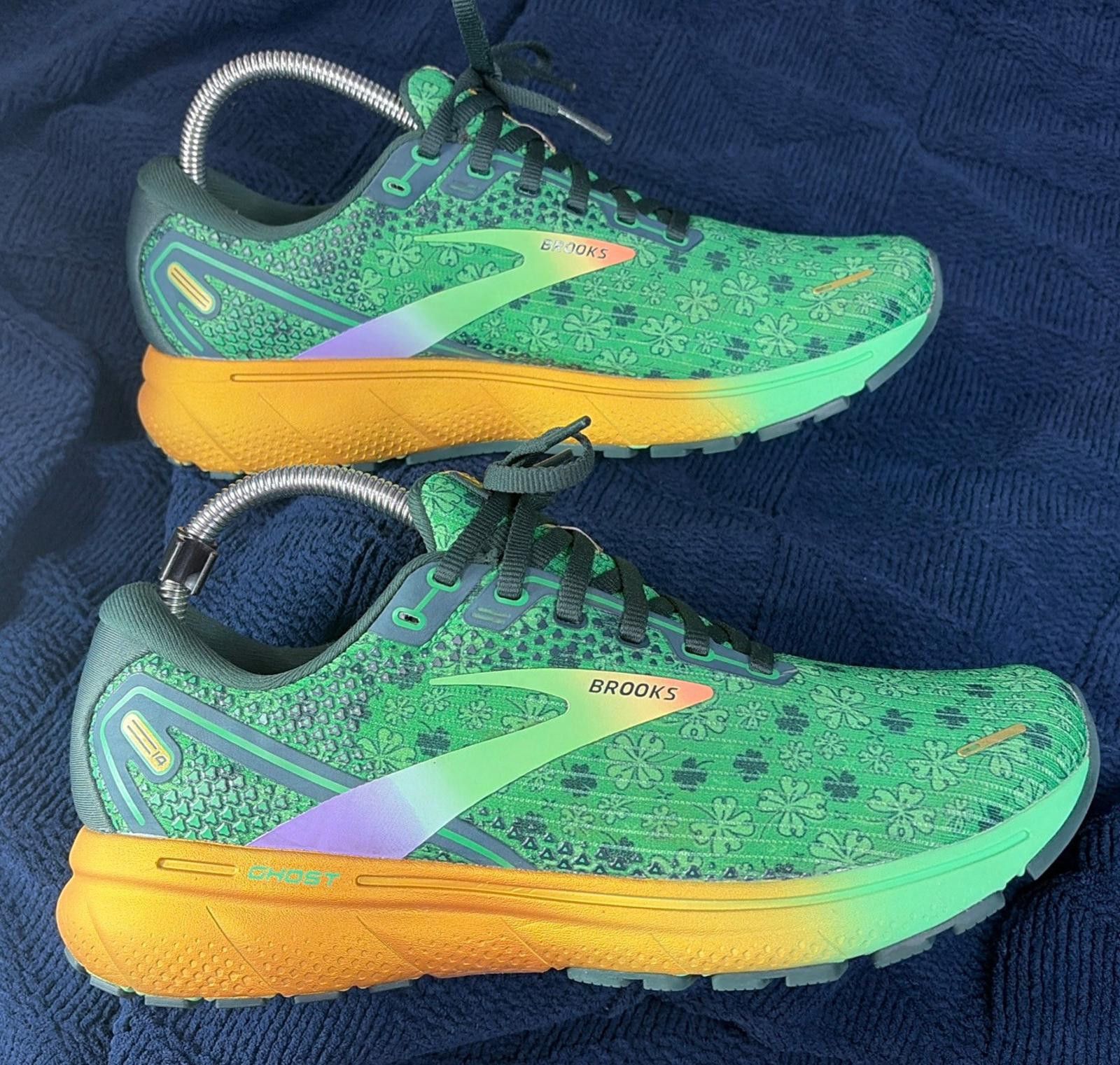 Brooks Brooks Ghost St Pats Shamrock Running Shoes Green Womens 9.5 Size US 9.5 / IT 39.5 - 6 Thumbnail