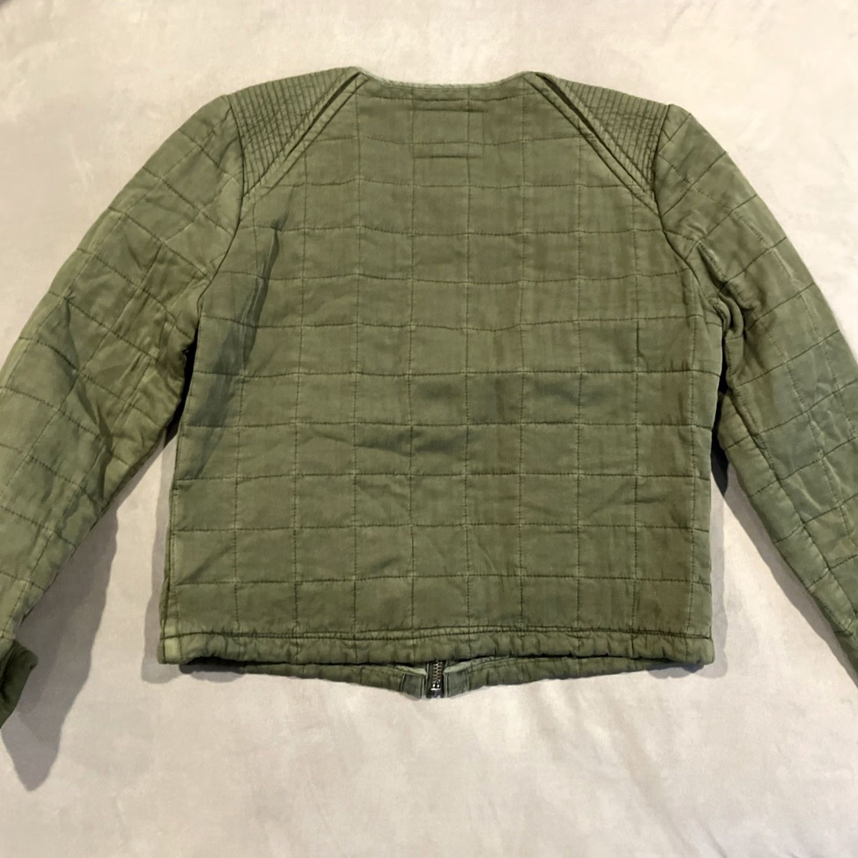 Vintage BLANKNYC Quilted Olive Green Military Jacket Women’s Medium Size M / US 6-8 / IT 42-44 - 5 Thumbnail