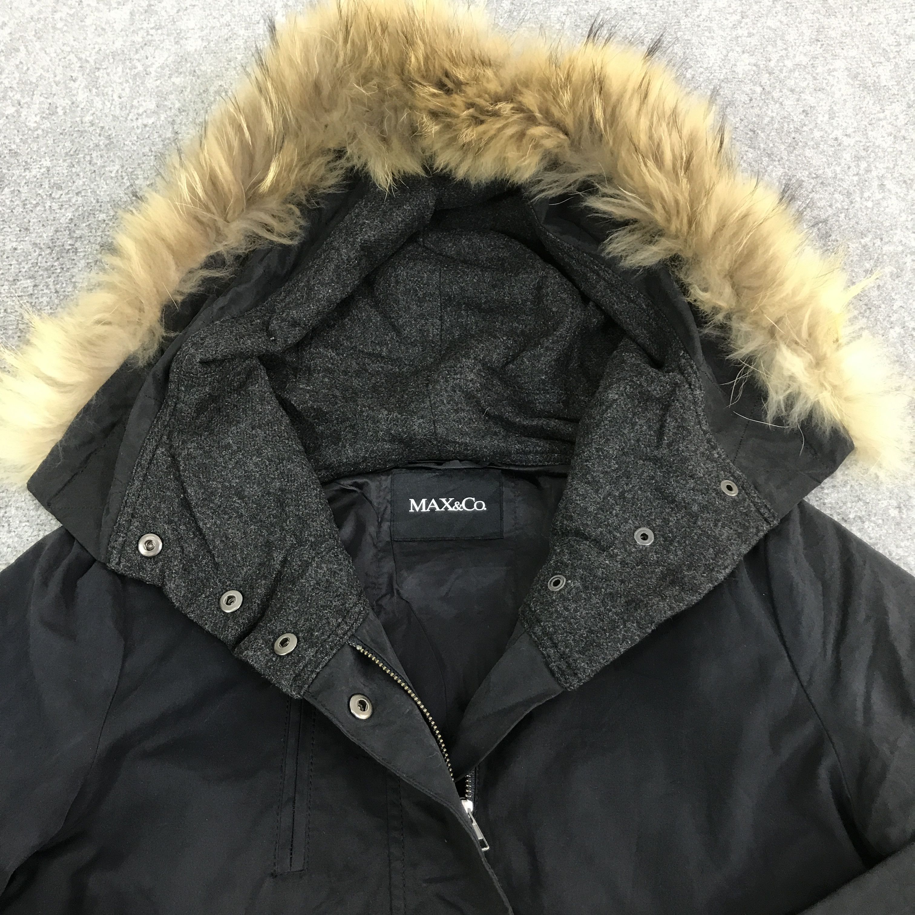 Japanese Brand MAX&CO FUR HOODIE WOMAN JACKET K123B2 Size US L / EU 52-54 / 3 - 11 Thumbnail