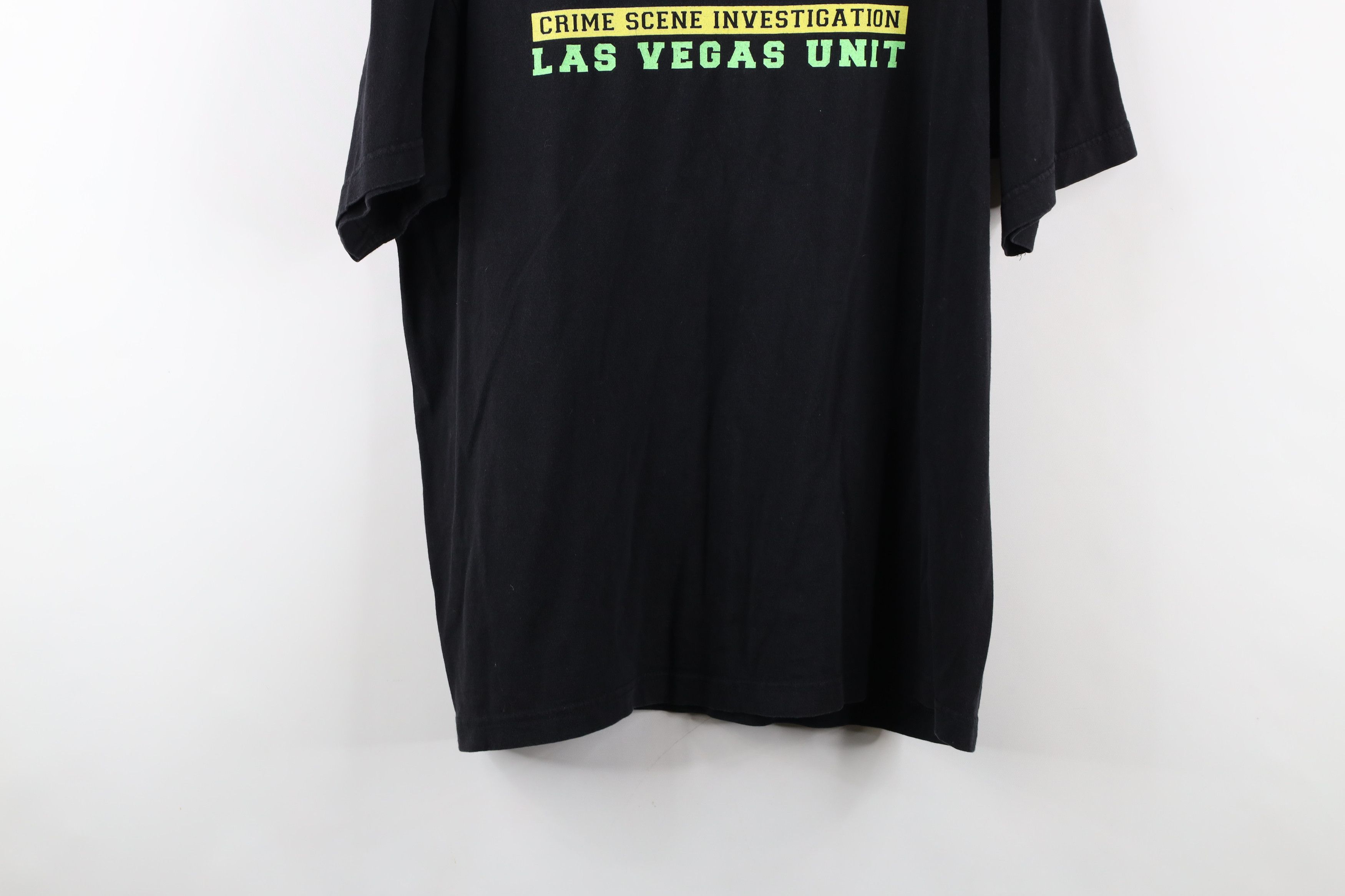 Vintage Vintage 90s Spell CSI Las Vegas Crime Scene T-Shirt Black Size US L / EU 52-54 / 3 - 13 Thumbnail