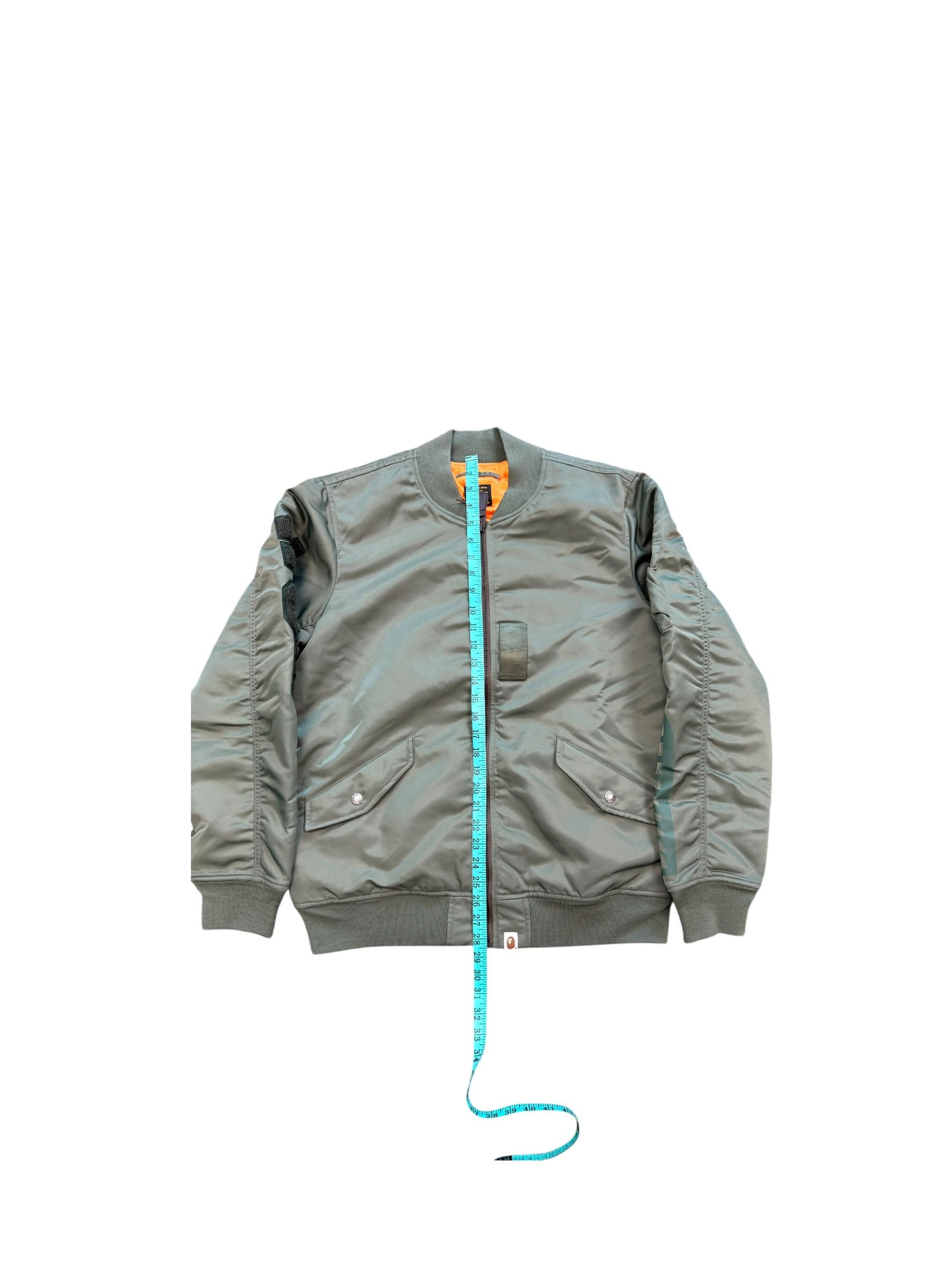 Bape BAPE Back Shark MA1 Bomber Jacket Olive Size US L / EU 52-54 / 3 - 8 Thumbnail