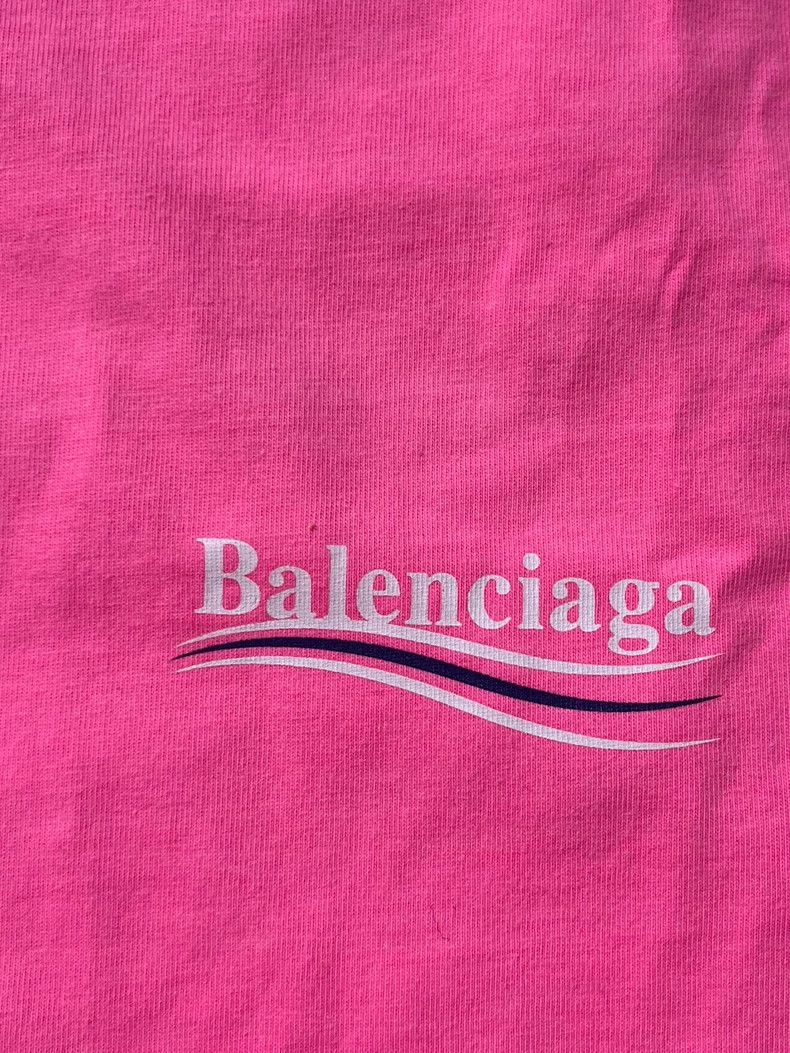 Balenciaga Balenciaga Logo monogram printed casual T-shirt with short Size L / US 10 / IT 46 - 3 Thumbnail