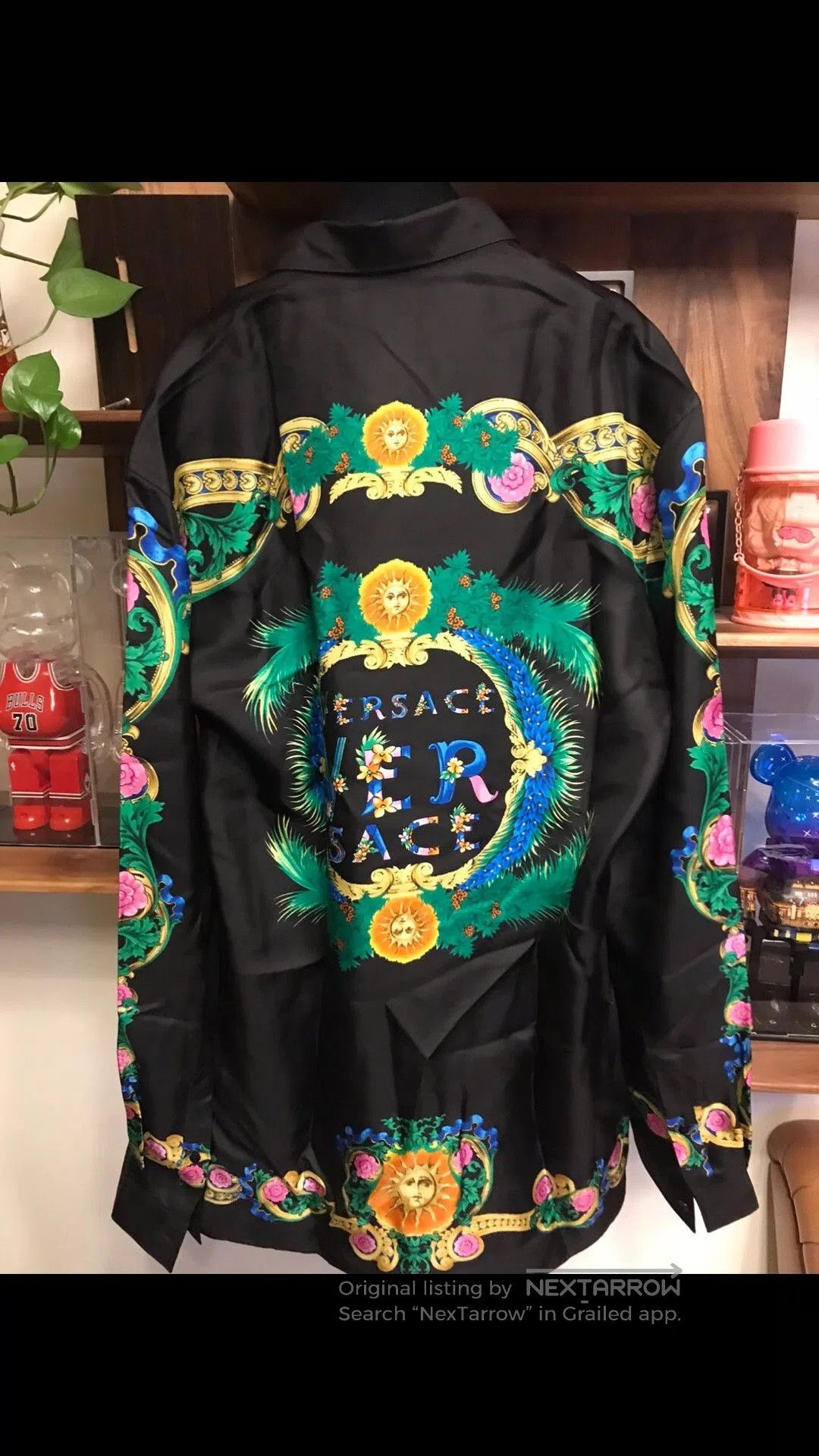 Versace Versace Long-Sleeve Silk Floral Shirt. Size US M / EU 48-50 / 2 - 2 Thumbnail