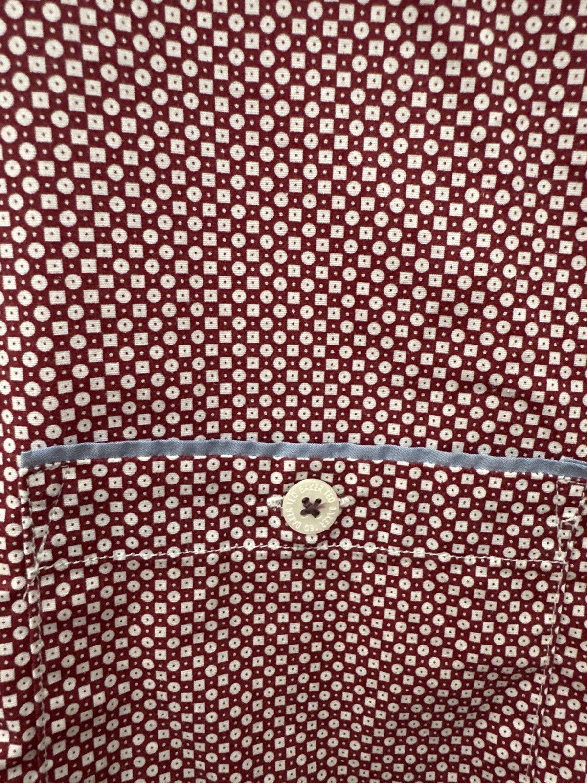 Ted Baker Ted Baker Short Sleeve Button Up Size 4 Slim Fit Size US L / EU 52-54 / 3 - 4 Thumbnail
