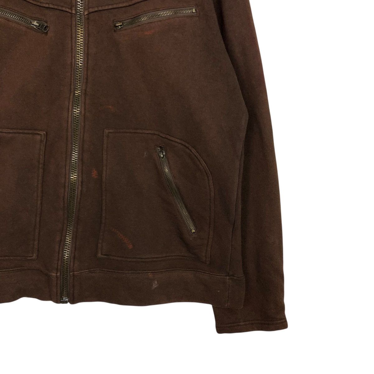 Japanese Brand 🔥VINTAGE BIKER JACKET ASYMETRICAL ZIPPER QUASH ISSEY MIYAKE Size US L / EU 52-54 / 3 - 7 Thumbnail