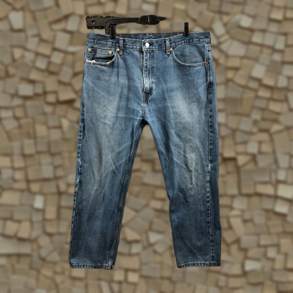Levi's Levi's 505 Jeans Straight Mid Rise Blue 40 Mens Regular 40x30 Denim Cotton Blend 5-Pocket Modern Vintage: No Size US 40 / EU 56 - 1 Thumbnail