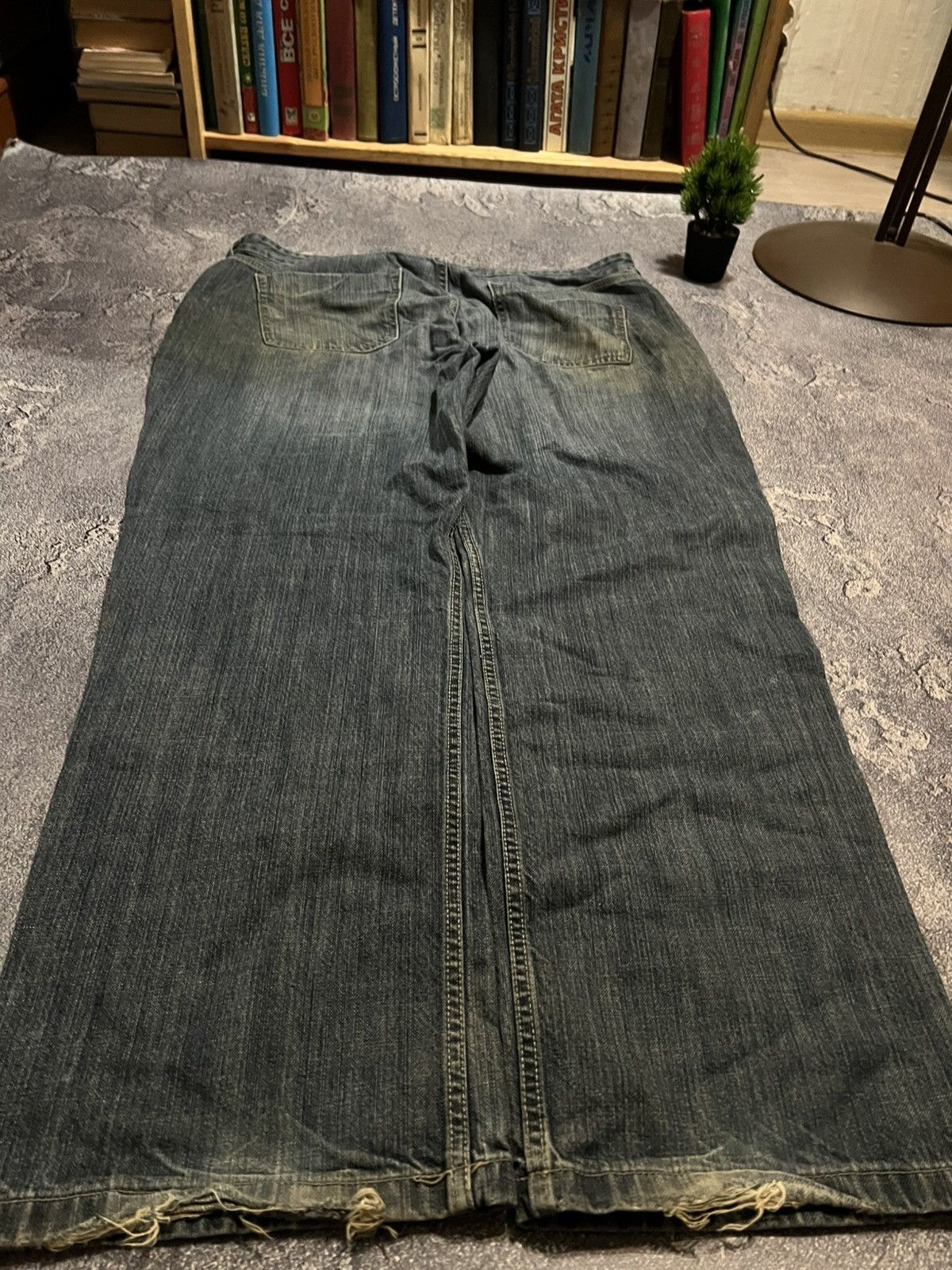 Vintage CRAZY Mega Baggy Darkwear Y2K Swag Jeans / Number Nine Style Size US 38 / EU 54 - 4 Thumbnail