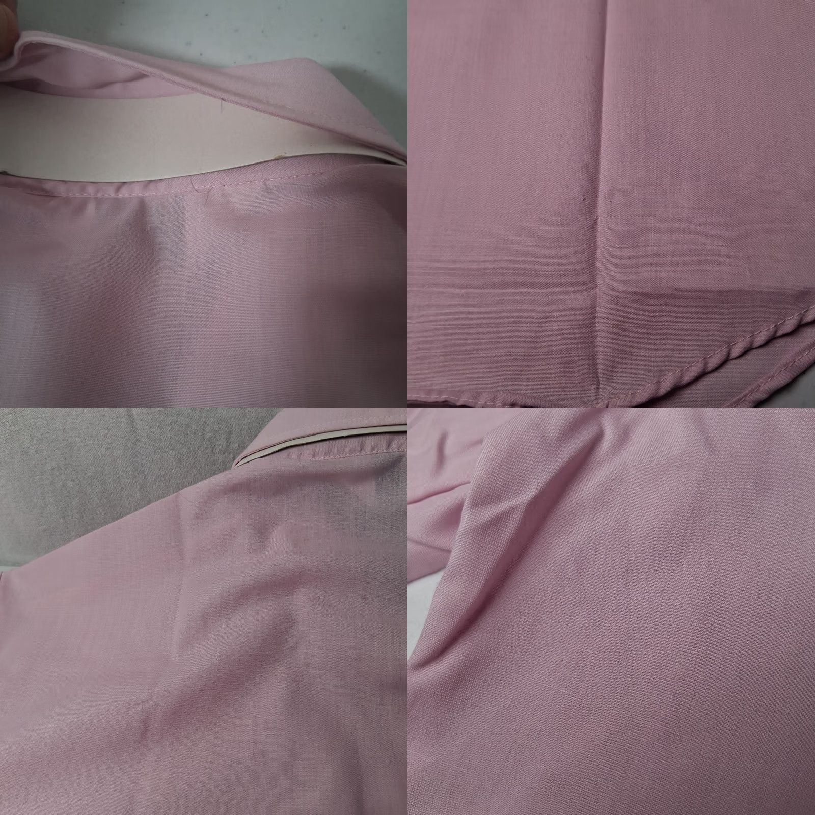 Vintage VINTAGE Sanforized Blouse Women 34 Casual Shirt S/M Pink Mauve Hong Kong READ Size S / US 4 / IT 40 - 9 Thumbnail